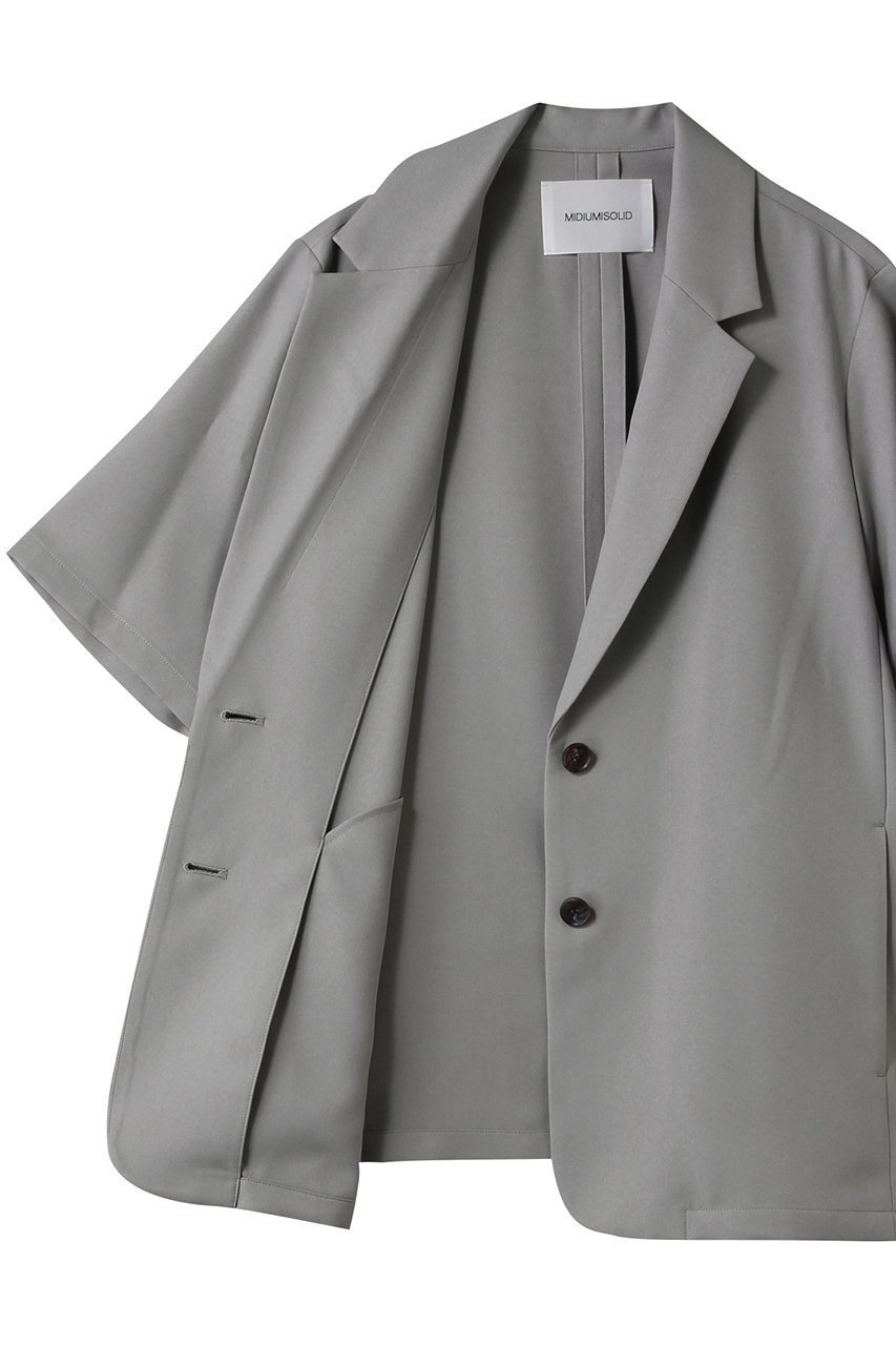 【ミディウミソリッド/MIDIUMISOLID】のh/slv tailored JK.M ジャケット 人気、トレンドファッション・服の通販 founy(ファニー) 　ファッション　Fashion　レディースファッション　Fashion for Women　アウター　Coat / Outerwear Collection　レディースジャケット・軽アウター　Jackets　ジャケット　Jacket, Outerwear　スラックス　Slacks, Dress Pants　デニム　Denim, Jeans Material　フォルム　Silhouette, Form　夏　Summer　春　Spring　S/S・春夏　SS, Spring/Summer, Warm Season　other-6|ID: prp329100004565361 ipo3291000000032812410