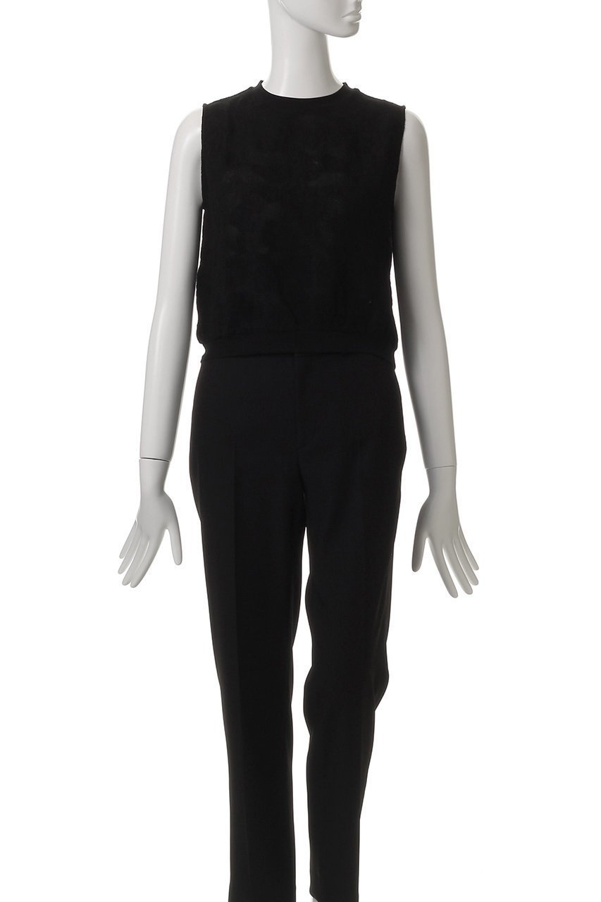 【ミディウミソリッド/MIDIUMISOLID】のn/slv cut jaquard lace top.S トップ 人気、トレンドファッション・服の通販 founy(ファニー) 　ファッション　Fashion　レディースファッション　Fashion for Women　トップス・カットソー　Cut & Sew Tops　キャミソール&ノースリーブ　Camisoles & Sleeveless Tops　シャツ・ブラウス・オフィスカジュアル　Elegant Blouses & Button-Ups　インナー　Innerwear　キュプラ　Cupro, Eco Fabric　コンパクト　Compact, Small Size　ジャカード／ジャガード　Jacquard, Woven Pattern　ノースリーブ　Sleeveless, No-Sleeve　ボトム　Bottoms, Lower Wear　リュクス　Luxury, Elegant, High-End, Chic　レース　Lace, Lace Fabric　ワイド　Wide, Wide Fit　人気　Popular, Best Seller　other-2|ID: prp329100004565364 ipo3291000000032812415