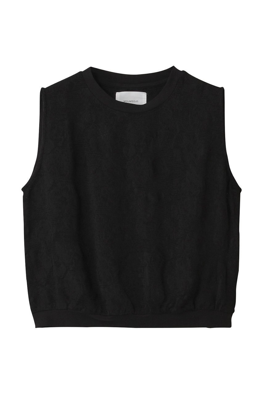 【ミディウミソリッド/MIDIUMISOLID】のn/slv cut jaquard lace top.S トップ 人気、トレンドファッション・服の通販 founy(ファニー) 　ファッション　Fashion　レディースファッション　Fashion for Women　トップス・カットソー　Cut & Sew Tops　キャミソール&ノースリーブ　Camisoles & Sleeveless Tops　シャツ・ブラウス・オフィスカジュアル　Elegant Blouses & Button-Ups　インナー　Innerwear　キュプラ　Cupro, Eco Fabric　コンパクト　Compact, Small Size　ジャカード／ジャガード　Jacquard, Woven Pattern　ノースリーブ　Sleeveless, No-Sleeve　ボトム　Bottoms, Lower Wear　リュクス　Luxury, Elegant, High-End, Chic　レース　Lace, Lace Fabric　ワイド　Wide, Wide Fit　人気　Popular, Best Seller　 other-1|ID: prp329100004565364 ipo3291000000035062876