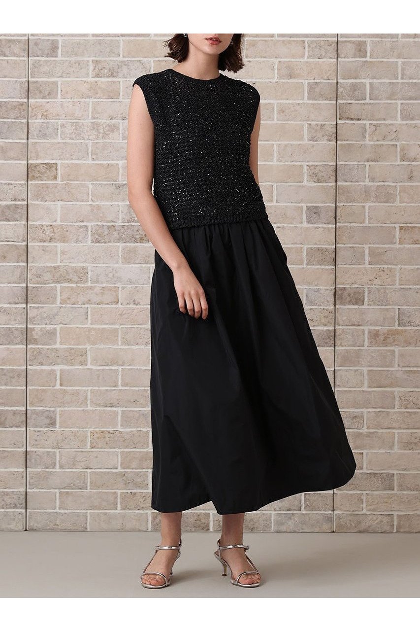 【アナイ/ANAYI】のシークインペーパーヤーン プルオーバー 人気、トレンドファッション・服の通販 founy(ファニー) 　ファッション　Fashion　レディースファッション　WOMEN　トップス・カットソー　Tops/Tshirt　ニット　Knit Tops　プルオーバー　Pullover　おすすめ　Recommend　コンパクト　Compact　スパンコール　Sequins　ベスト　Vest　エレガント 上品　Elegant　NEW・新作・新着・新入荷　New Arrivals　other-7|ID: prp329100004565366 ipo3291000000032286721