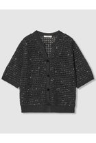 【アナイ/ANAYI】のシークインペーパーヤーン カーディガン ブラック|ID: prp329100004565368 ipo3291000000032286725