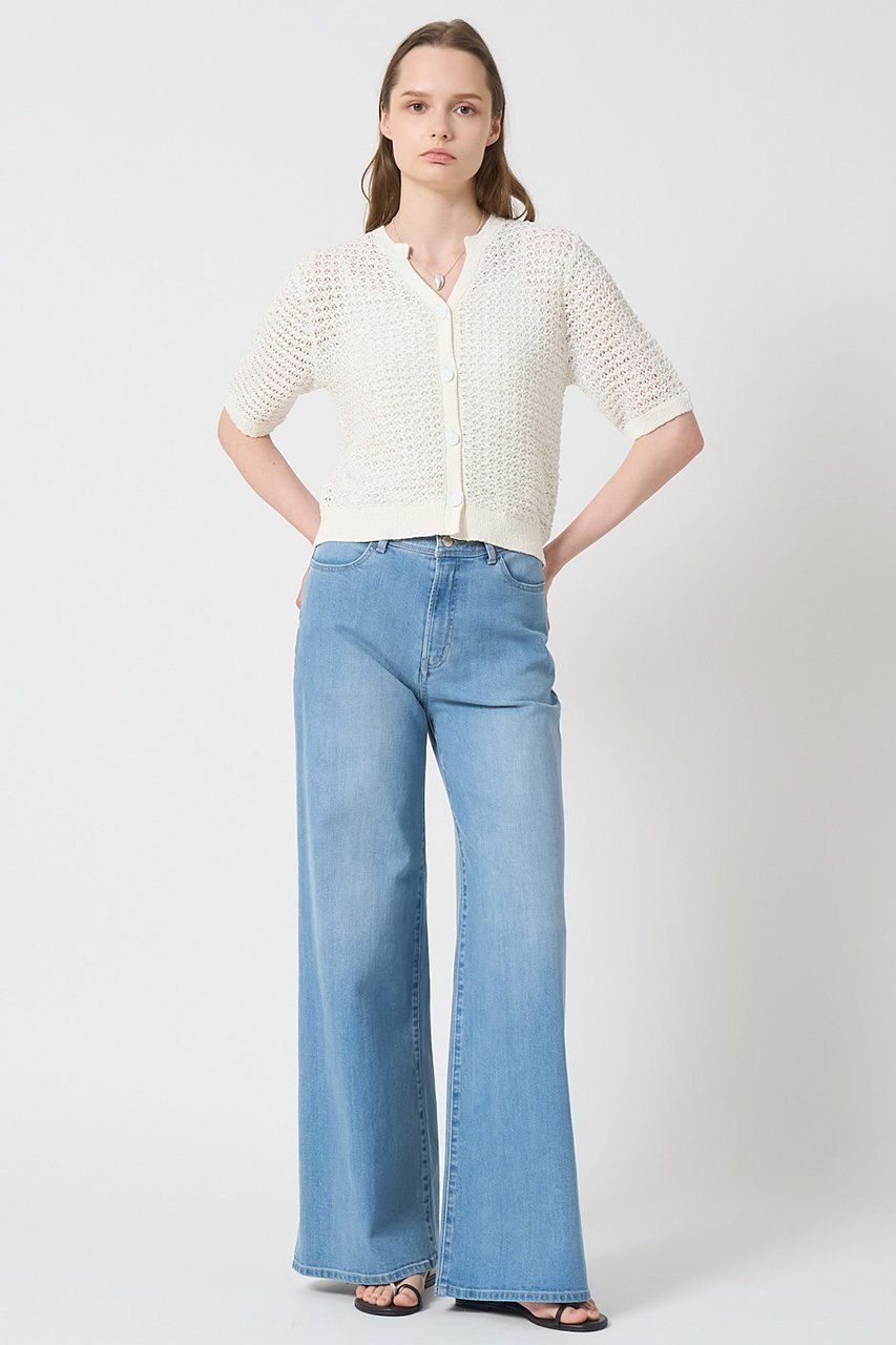 【アナイ/ANAYI】のシークインペーパーヤーン カーディガン 人気、トレンドファッション・服の通販 founy(ファニー) 　ファッション　Fashion　レディースファッション　Fashion for Women　トップス・カットソー　Cut & Sew Tops　ニット　Knit Tops & Sweaters　カーディガン・羽織り　Layered Style Cardigans　カーディガン　Cardigan, Knitwear　コンパクト　Compact, Small Size　スパンコール　Sequins, Sequin Embellishment　バランス　Balance, Style Balance　エレガント 上品　Elegant　半袖　Short Sleeve, Half Sleeve　other-5|ID: prp329100004565368 ipo3291000000033706691