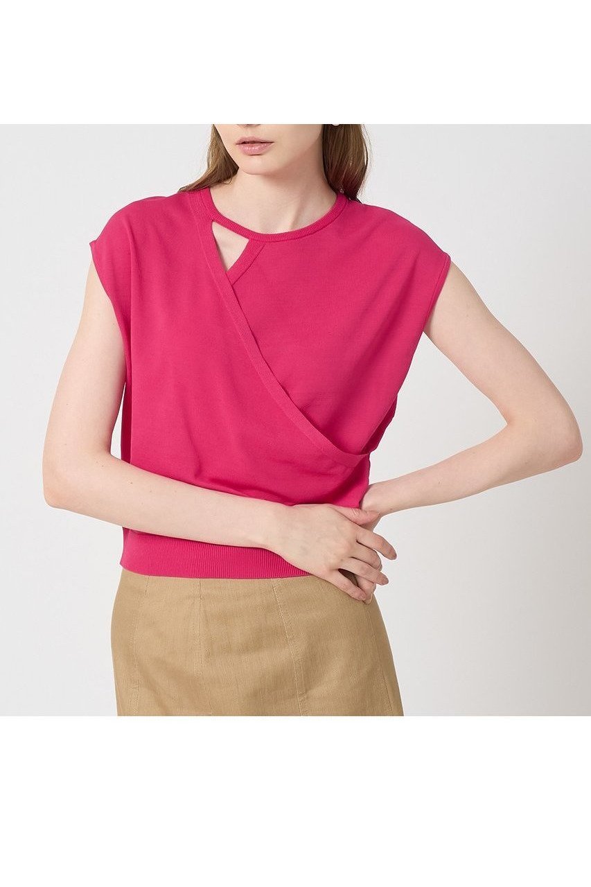 【アナイ/ANAYI】のアシメカシュクールプルオーバー 人気、トレンドファッション・服の通販 founy(ファニー) 　ファッション　Fashion　レディースファッション　WOMEN　トップス・カットソー　Tops/Tshirt　ニット　Knit Tops　プルオーバー　Pullover　アシンメトリー　Asymmetry　インナー　Inner　ジャケット　Jacket　スリーブ　Sleeve　ドロップ　Drop　フレンチ　French　ボトム　Bottom　エレガント 上品　Elegant　NEW・新作・新着・新入荷　New Arrivals　other-5|ID: prp329100004565370 ipo3291000000032286748