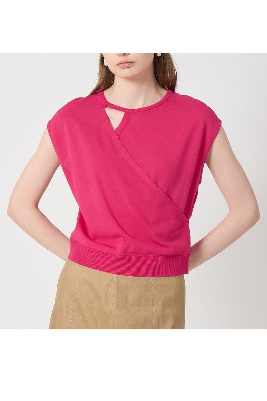 【アナイ/ANAYI】のアシメカシュクールプルオーバー 人気、トレンドファッション・服の通販 founy(ファニー) 　ファッション　Fashion　レディースファッション　WOMEN　トップス・カットソー　Tops/Tshirt　ニット　Knit Tops　プルオーバー　Pullover　アシンメトリー　Asymmetry　インナー　Inner　ジャケット　Jacket　スリーブ　Sleeve　ドロップ　Drop　フレンチ　French　ボトム　Bottom　エレガント 上品　Elegant　NEW・新作・新着・新入荷　New Arrivals　other-6|ID: prp329100004565370 ipo3291000000032286750