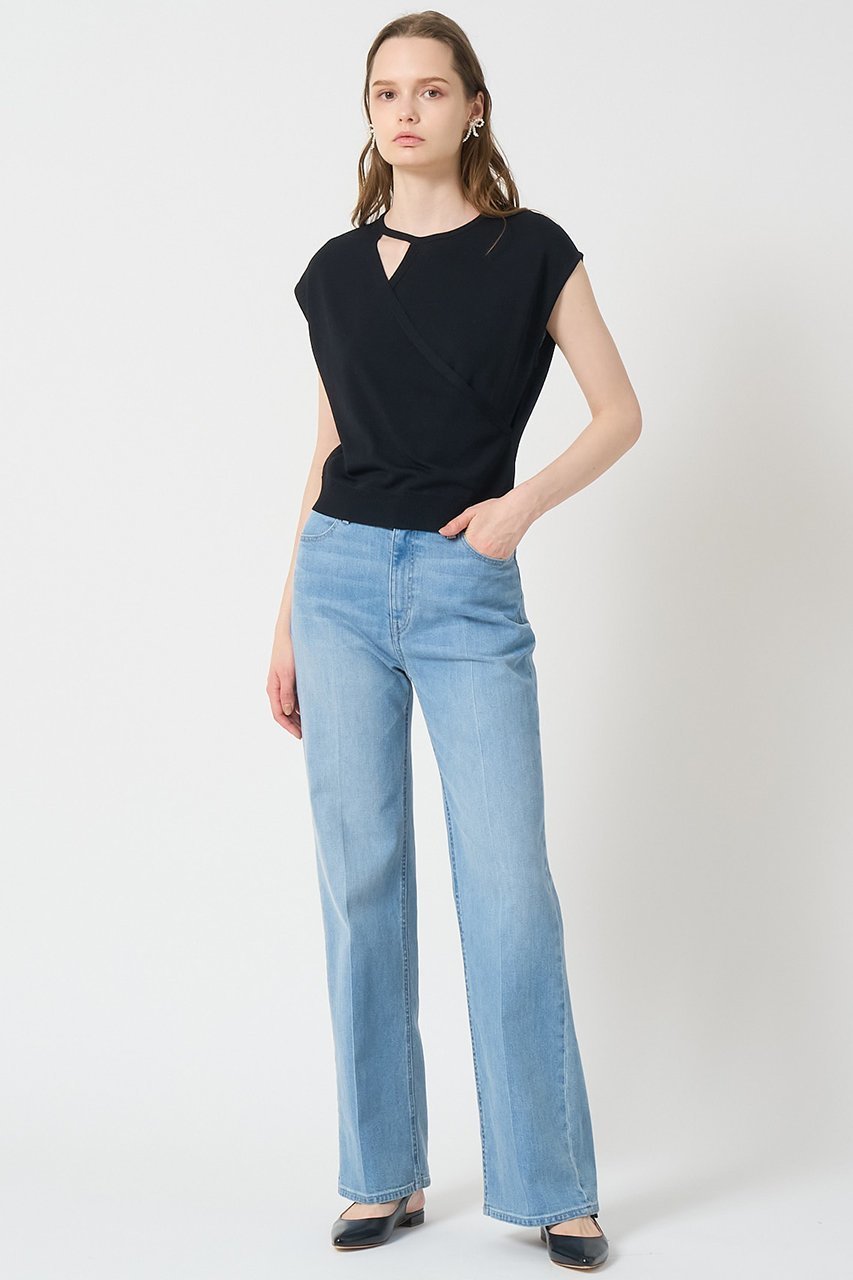 【アナイ/ANAYI】のアシメカシュクールプルオーバー 人気、トレンドファッション・服の通販 founy(ファニー) 　ファッション　Fashion　レディースファッション　Fashion for Women　トップス・カットソー　Cut & Sew Tops　ニット　Knit Tops & Sweaters　カジュアルプルオーバー・ニットトップス　Pullovers & Knit Tops / Casual Pullovers　アシンメトリー　Asymmetrical Style　インナー　Innerwear　ジャケット　Jacket, Outerwear　スリーブ　Sleeve, Long Sleeve / Short Sleeve　ドロップ　Drop Shoulder, Dropped Style　フレンチ　French, French Style　ボトム　Bottoms, Lower Wear　エレガント 上品　Elegant　other-7|ID: prp329100004565370 ipo3291000000033706700
