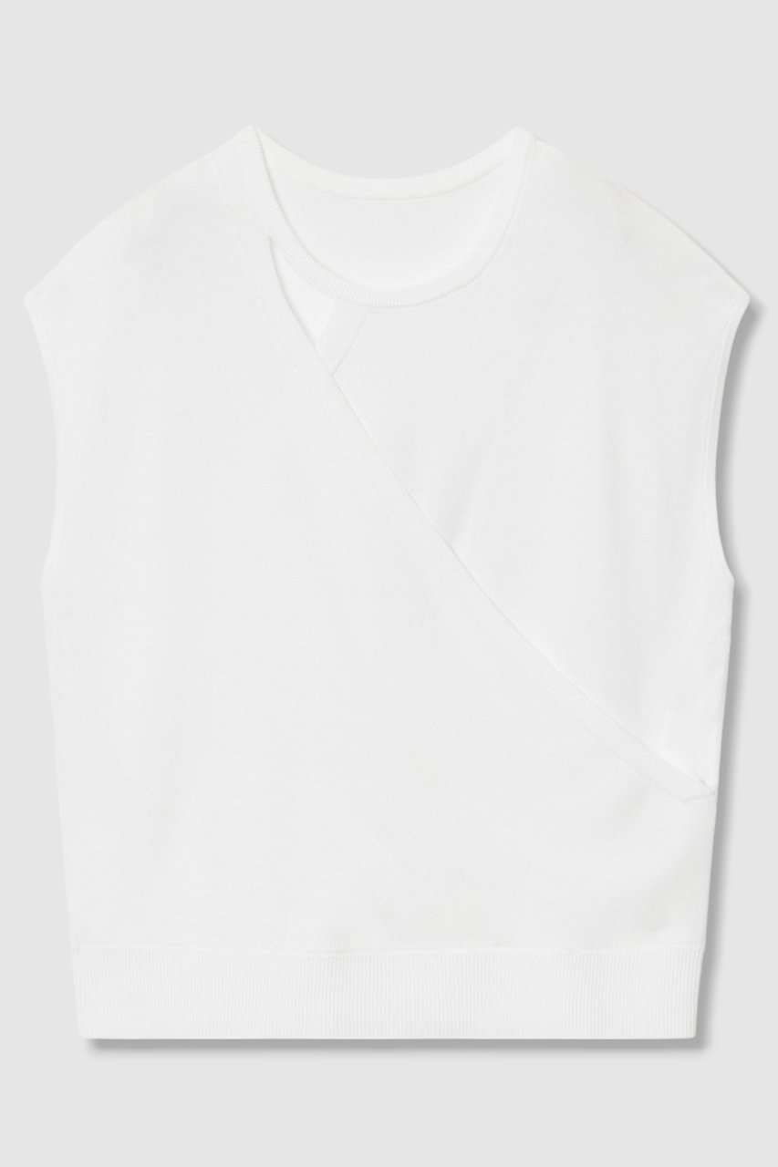 【アナイ/ANAYI】のアシメカシュクールプルオーバー 人気、トレンドファッション・服の通販 founy(ファニー) 　ファッション　Fashion　レディースファッション　Fashion for Women　トップス・カットソー　Cut & Sew Tops　ニット　Knit Tops & Sweaters　カジュアルプルオーバー・ニットトップス　Pullovers & Knit Tops / Casual Pullovers　アシンメトリー　Asymmetrical Style　インナー　Innerwear　ジャケット　Jacket, Outerwear　スリーブ　Sleeve, Long Sleeve / Short Sleeve　ドロップ　Drop Shoulder, Dropped Style　フレンチ　French, French Style　ボトム　Bottoms, Lower Wear　エレガント 上品　Elegant　再入荷　Restock / Back in Stock　 other-1|ID: prp329100004565370 ipo3291000000035847508