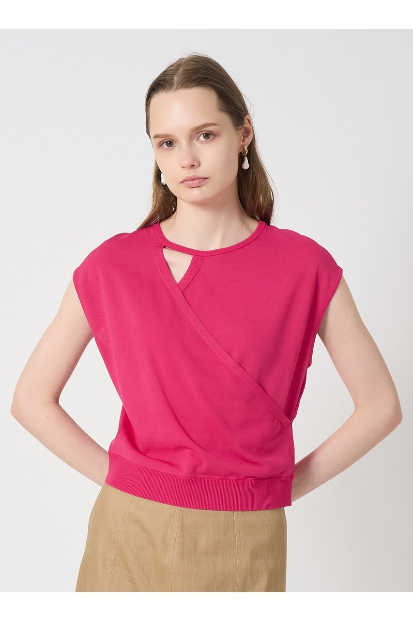 【アナイ/ANAYI】のアシメカシュクールプルオーバー 人気、トレンドファッション・服の通販 founy(ファニー) 　ファッション　Fashion　レディースファッション　Fashion for Women　トップス・カットソー　Cut & Sew Tops　ニット　Knit Tops & Sweaters　カジュアルプルオーバー・ニットトップス　Pullovers & Knit Tops / Casual Pullovers　アシンメトリー　Asymmetrical Style　インナー　Innerwear　ジャケット　Jacket, Outerwear　スリーブ　Sleeve, Long Sleeve / Short Sleeve　ドロップ　Drop Shoulder, Dropped Style　フレンチ　French, French Style　ボトム　Bottoms, Lower Wear　エレガント 上品　Elegant　再入荷　Restock / Back in Stock　other-6|ID: prp329100004565370 ipo3291000000035847524