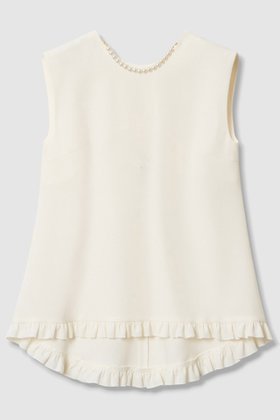 【アルアバイル/allureville】 【LOULOU WILLOUGHBY】パールネックレス付きフリルブラウス人気、トレンドファッション・服の通販 founy(ファニー) ファッション Fashion レディースファッション WOMEN トップス・カットソー Tops/Tshirt キャミソール / ノースリーブ No Sleeves シャツ/ブラウス Shirts/Blouses ジュエリー Jewelry ネックレス Necklaces ダブル Double ネックレス Necklace ノースリーブ No Sleeve パール Pearl フリル Frills フレア Flare NEW・新作・新着・新入荷 New Arrivals |ID:prp329100004565374