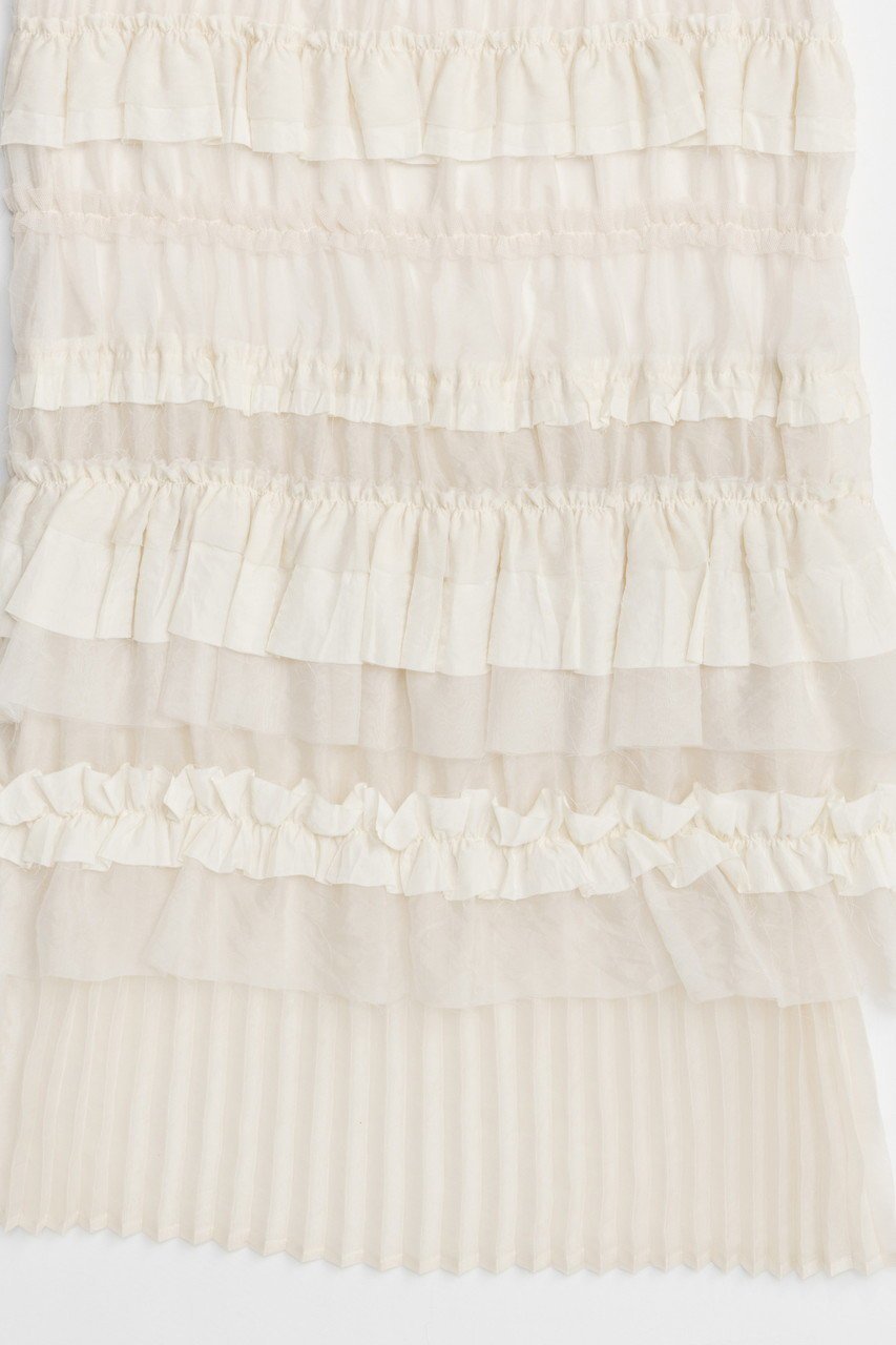 【メゾンスペシャル/MAISON SPECIAL】のTiered Frill Long Tight Skirt/ティアードフリルロングタイトスカート 人気、トレンドファッション・服の通販 founy(ファニー) 　ファッション　Fashion　レディースファッション　WOMEN　スカート　Skirt　ロングスカート　Long Skirt　エレガント 上品　Elegant　ギャザー　Gather　シアー　Sheer　シンプル　Simple　スタイリッシュ　Stylish　ティアード　Tiered　フィット　Fit　プリーツ　Pleats　ロング　Long　NEW・新作・新着・新入荷　New Arrivals　other-5|ID: prp329100004565380 ipo3291000000032286851
