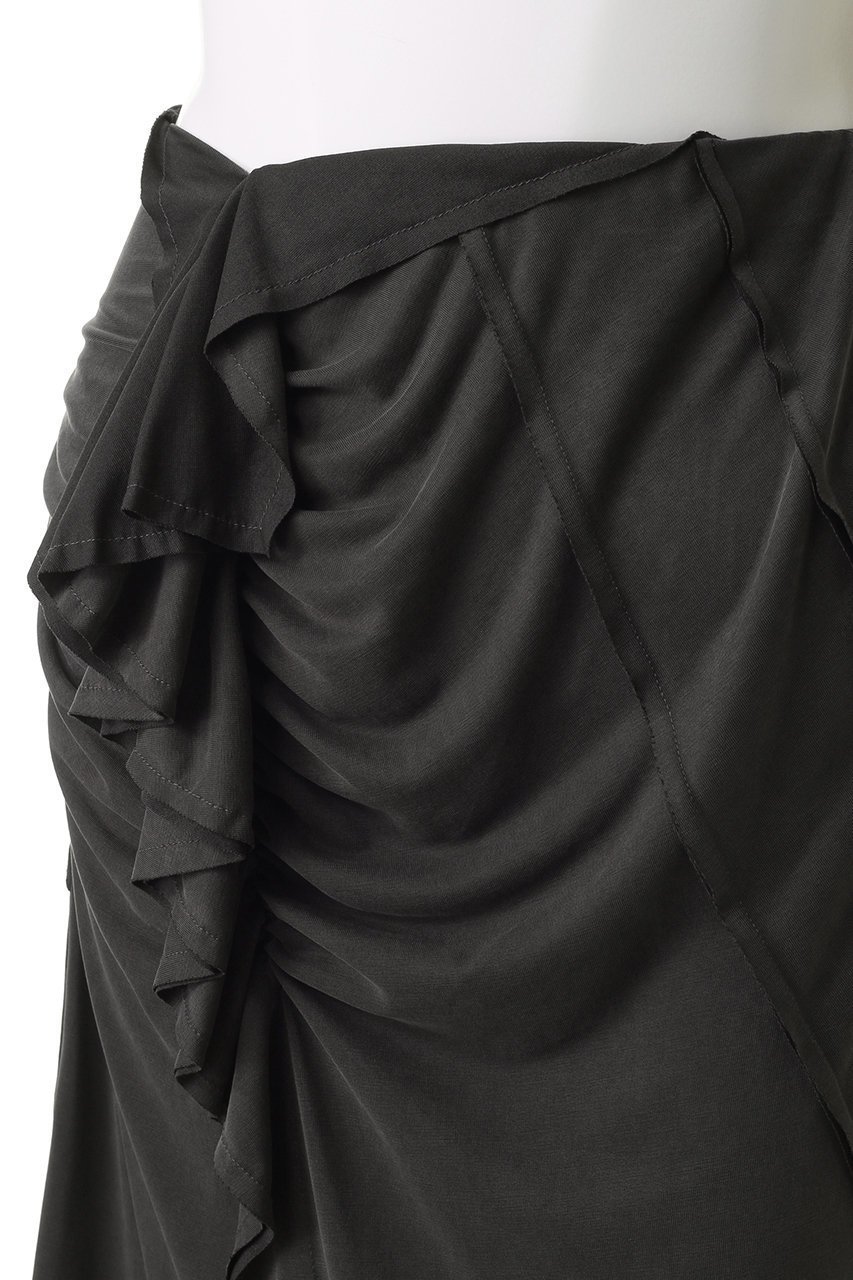 【メゾンスペシャル/MAISON SPECIAL】のRuffled Draped Maxi Skirt/フリルドレープマキシスカート 人気、トレンドファッション・服の通販 founy(ファニー) 　ファッション　Fashion　レディースファッション　Fashion for Women　スカート　Skirts　ロングスカート　Long Skirts / Maxi & Midi Skirts　カットソー　Cut and Sewn Top　セットアップ　Set-Up, Coordinated Outfit　ドレープ　Drape, Draping Fabric　フリル　Frill, Ruffle　フロント　Front, Front Design　ロング　Long, Long-Length　other-5|ID: prp329100004565382 ipo3291000000032812285