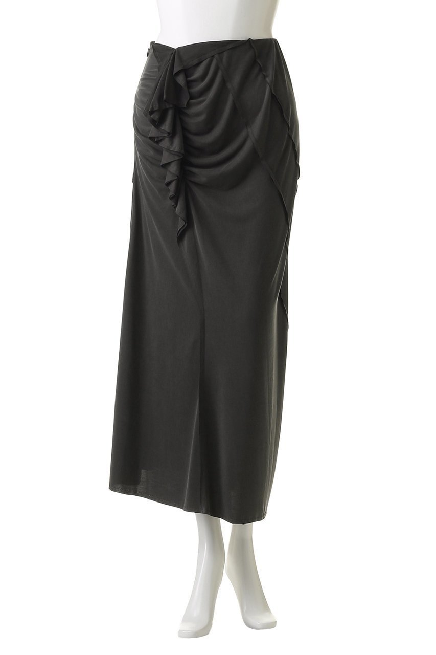 【メゾンスペシャル/MAISON SPECIAL】のRuffled Draped Maxi Skirt/フリルドレープマキシスカート 人気、トレンドファッション・服の通販 founy(ファニー) 　ファッション　Fashion　レディースファッション　Fashion for Women　スカート　Skirts　ロングスカート　Long Skirts / Maxi & Midi Skirts　カットソー　Cut and Sewn Top　セットアップ　Set-Up, Coordinated Outfit　ドレープ　Drape, Draping Fabric　フリル　Frill, Ruffle　フロント　Front, Front Design　ロング　Long, Long-Length　other-2|ID: prp329100004565382 ipo3291000000035056672