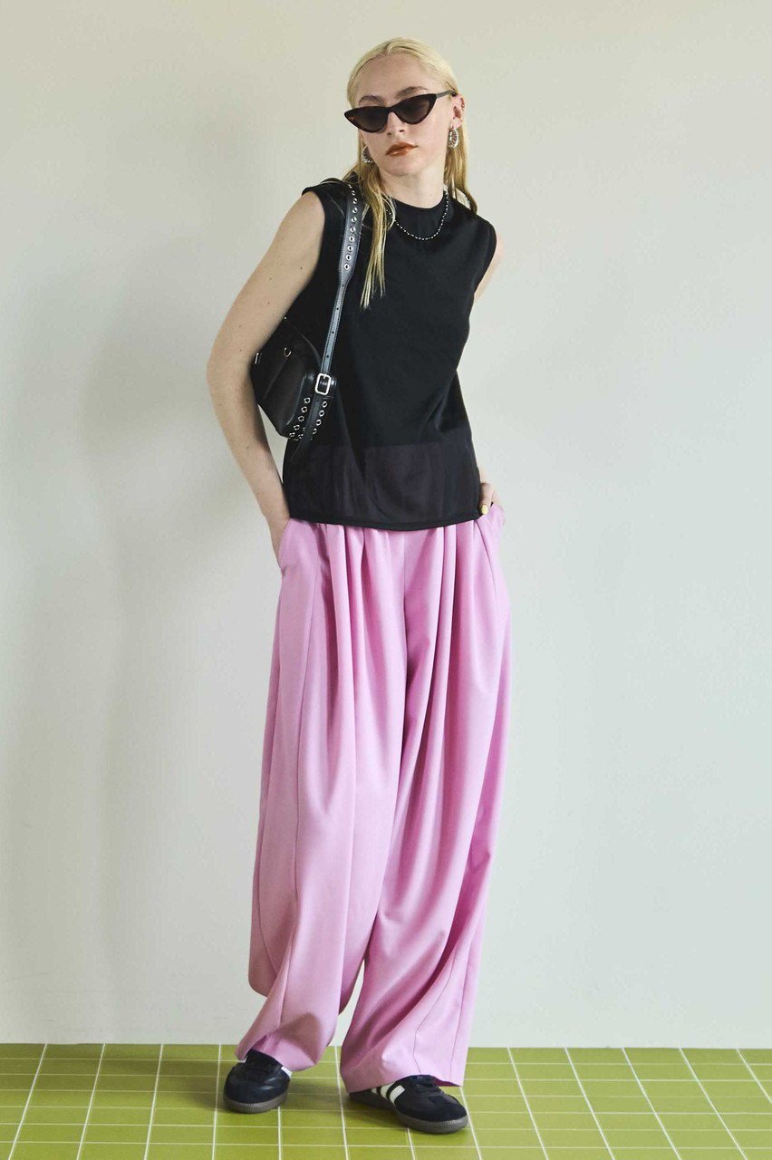 【メゾンスペシャル/MAISON SPECIAL】のPintuck Volume Pants/ピンタックボリュームパンツ 人気、トレンドファッション・服の通販 founy(ファニー) 　ファッション　Fashion　レディースファッション　WOMEN　パンツ　Pants　ダブル　Double　トレンド　Trend　フィット　Fit　フォルム　Form　フロント　Front　リラックス　Relax　ロング　Long　エレガント 上品　Elegant　NEW・新作・新着・新入荷　New Arrivals　other-2|ID: prp329100004565383 ipo3291000000032286879