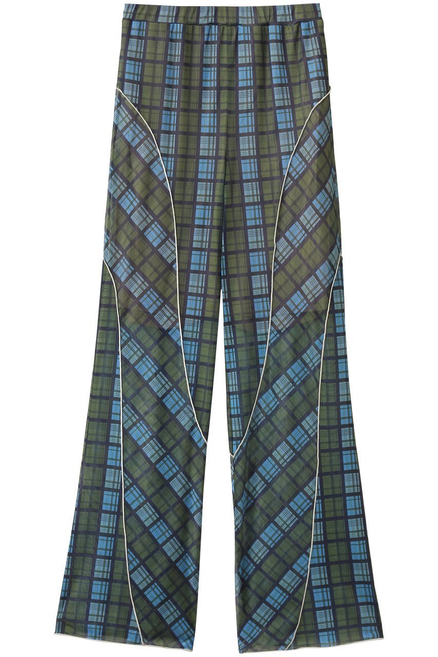 【メゾンスペシャル/MAISON SPECIAL】のPanel Plaid Pants/パネルチェックパンツ インテリア・キッズ・メンズ・レディースファッション・服の通販 founy(ファニー) 　ファッション　Fashion　レディースファッション　Fashion for Women　パンツ　Pants & Trousers　シンプル　Simple, Minimal　チェック　Check, Plaid, Tartan　フィット　Fit, Slim Fit　フレア　Flare, Flared　ルーズ　Loose, Oversized　おすすめ　Recommended / Our Picks　BLU(ブルー)|ID: prp329100004565385 ipo3291000000036555390