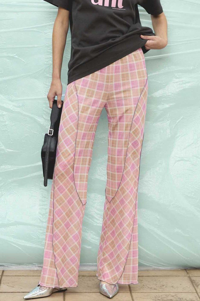 【メゾンスペシャル/MAISON SPECIAL】のPanel Plaid Pants/パネルチェックパンツ 人気、トレンドファッション・服の通販 founy(ファニー) 　ファッション　Fashion　レディースファッション　Fashion for Women　パンツ　Pants & Trousers　シンプル　Simple, Minimal　チェック　Check, Plaid, Tartan　フィット　Fit, Slim Fit　フレア　Flare, Flared　ルーズ　Loose, Oversized　おすすめ　Recommended / Our Picks　other-8|ID: prp329100004565385 ipo3291000000036555398
