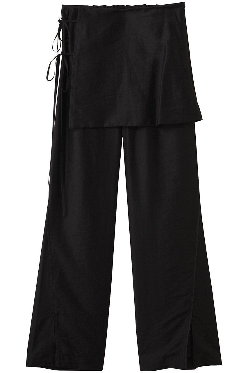 【メゾンスペシャル/MAISON SPECIAL】のSkirt Combination Sheer Pants/スカートコンビシアーパンツ インテリア・キッズ・メンズ・レディースファッション・服の通販 founy(ファニー) 　ファッション　Fashion　レディースファッション　Fashion for Women　スカート　Skirts　パンツ　Pants & Trousers　インナー　Innerwear　シアー　Sheer, See-Through　スタイリッシュ　Stylish, Fashionable　スリット　Slit, Slit Detail　セットアップ　Set-Up, Coordinated Outfit　フレア　Flare, Flared　フロント　Front, Front Design　夏　Summer　BLK(ブラック)|ID: prp329100004565393 ipo3291000000032812310