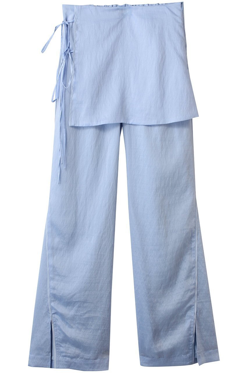 【メゾンスペシャル/MAISON SPECIAL】のSkirt Combination Sheer Pants/スカートコンビシアーパンツ インテリア・キッズ・メンズ・レディースファッション・服の通販 founy(ファニー) 　ファッション　Fashion　レディースファッション　Fashion for Women　スカート　Skirts　パンツ　Pants & Trousers　インナー　Innerwear　シアー　Sheer, See-Through　スタイリッシュ　Stylish, Fashionable　スリット　Slit, Slit Detail　セットアップ　Set-Up, Coordinated Outfit　フレア　Flare, Flared　フロント　Front, Front Design　夏　Summer　BLU(ブルー)|ID: prp329100004565393 ipo3291000000032812311