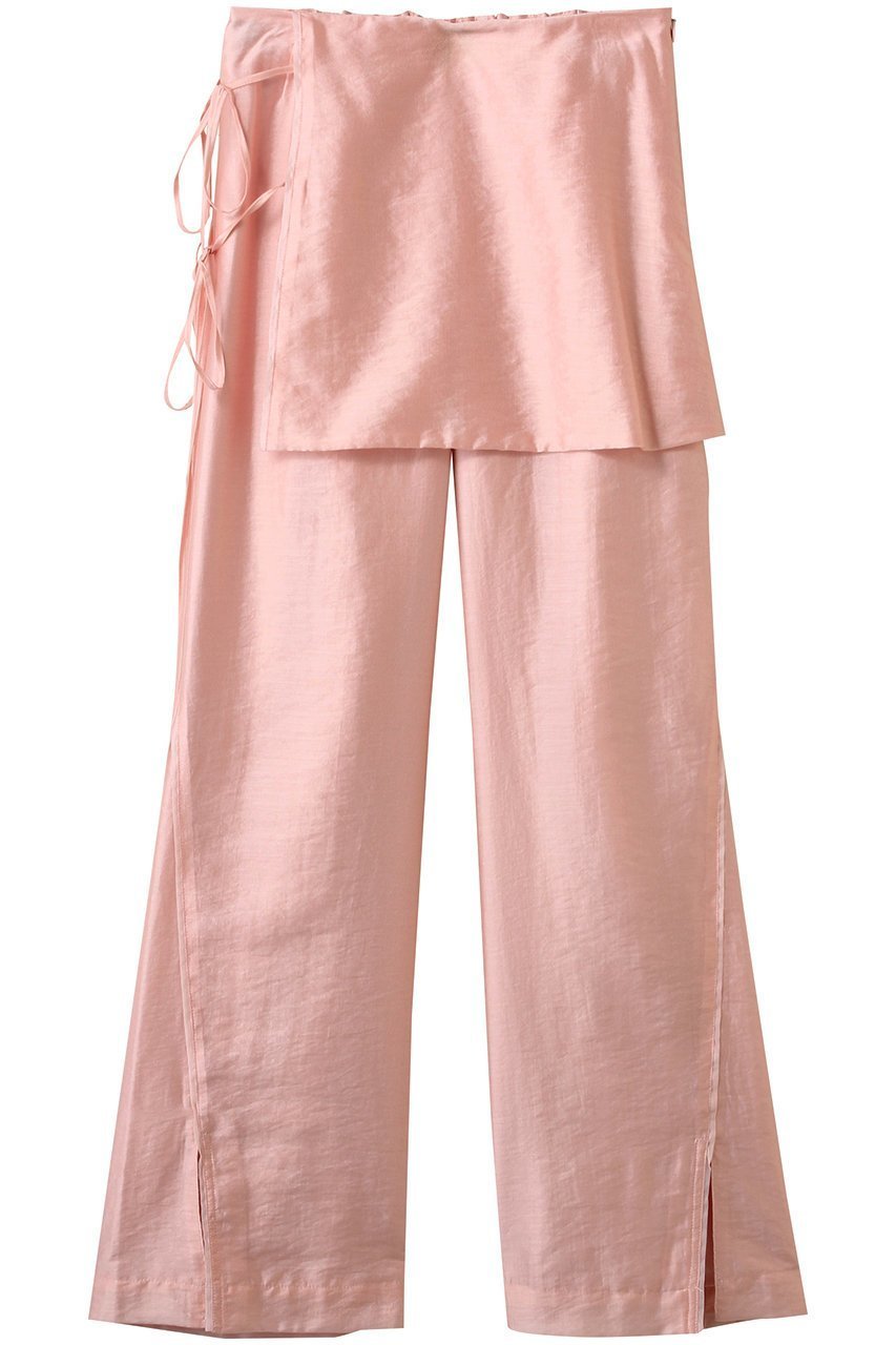 【メゾンスペシャル/MAISON SPECIAL】のSkirt Combination Sheer Pants/スカートコンビシアーパンツ インテリア・キッズ・メンズ・レディースファッション・服の通販 founy(ファニー) 　ファッション　Fashion　レディースファッション　Fashion for Women　スカート　Skirts　パンツ　Pants & Trousers　インナー　Innerwear　シアー　Sheer, See-Through　スタイリッシュ　Stylish, Fashionable　スリット　Slit, Slit Detail　セットアップ　Set-Up, Coordinated Outfit　フレア　Flare, Flared　フロント　Front, Front Design　夏　Summer　PNK(ピンク)|ID: prp329100004565393 ipo3291000000032812312