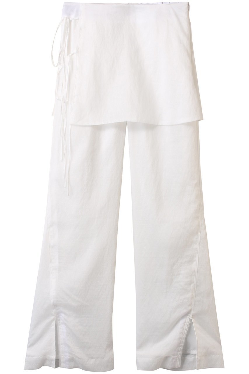 【メゾンスペシャル/MAISON SPECIAL】のSkirt Combination Sheer Pants/スカートコンビシアーパンツ インテリア・キッズ・メンズ・レディースファッション・服の通販 founy(ファニー) 　ファッション　Fashion　レディースファッション　Fashion for Women　スカート　Skirts　パンツ　Pants & Trousers　インナー　Innerwear　シアー　Sheer, See-Through　スタイリッシュ　Stylish, Fashionable　スリット　Slit, Slit Detail　セットアップ　Set-Up, Coordinated Outfit　フレア　Flare, Flared　フロント　Front, Front Design　夏　Summer　WHT(ホワイト)|ID: prp329100004565393 ipo3291000000032812313