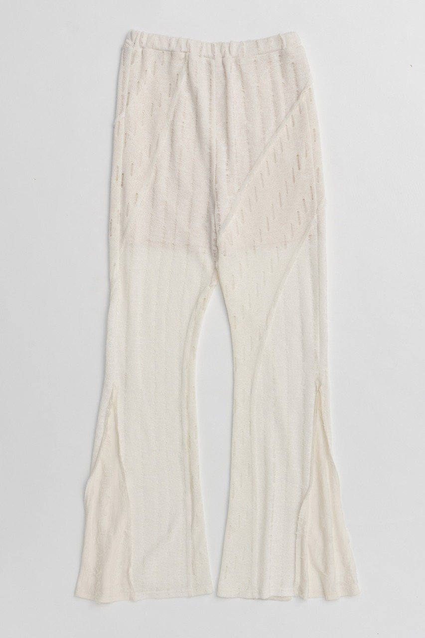 【メゾンスペシャル/MAISON SPECIAL】のMulti Fabric Easy Flare Pants/マルチファブリックイージーフレアパンツ インテリア・キッズ・メンズ・レディースファッション・服の通販 founy(ファニー) 　ファッション　Fashion　レディースファッション　WOMEN　パンツ　Pants　インナー　Inner　スリット　Slit　バランス　Balance　フィット　Fit　フレア　Flare　メッシュ　Mesh　夏　Summer　NEW・新作・新着・新入荷　New Arrivals　WHT(ホワイト)|ID: prp329100004565394 ipo3291000000032286967