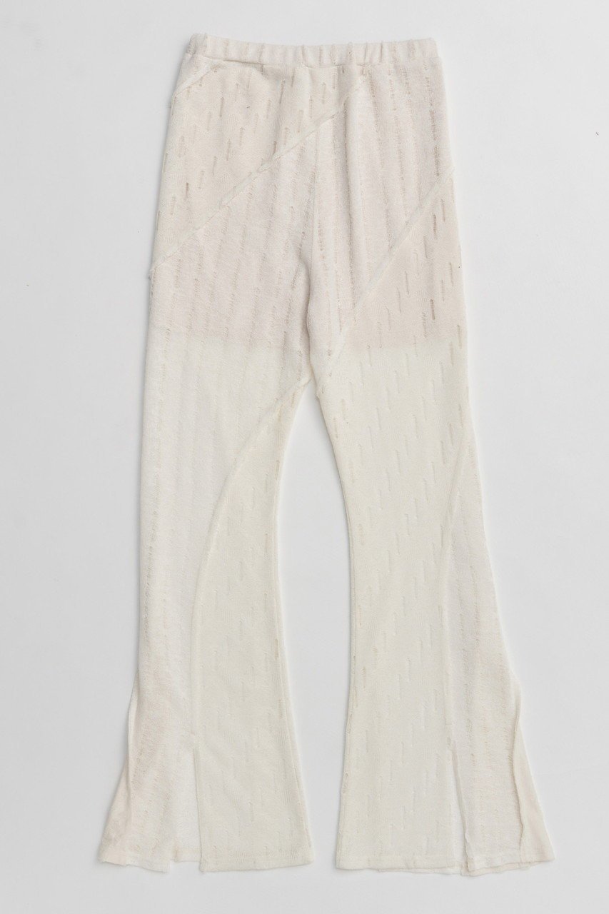 【メゾンスペシャル/MAISON SPECIAL】のMulti Fabric Easy Flare Pants/マルチファブリックイージーフレアパンツ 人気、トレンドファッション・服の通販 founy(ファニー) 　ファッション　Fashion　レディースファッション　WOMEN　パンツ　Pants　インナー　Inner　スリット　Slit　バランス　Balance　フィット　Fit　フレア　Flare　メッシュ　Mesh　夏　Summer　NEW・新作・新着・新入荷　New Arrivals　other-4|ID: prp329100004565394 ipo3291000000032286973