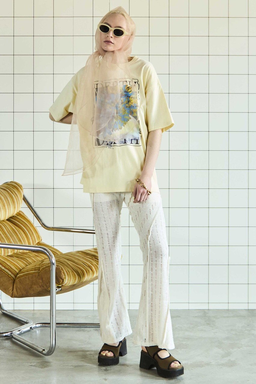 【メゾンスペシャル/MAISON SPECIAL】のMulti Fabric Easy Flare Pants/マルチファブリックイージーフレアパンツ 人気、トレンドファッション・服の通販 founy(ファニー) 　ファッション　Fashion　レディースファッション　Fashion for Women　パンツ　Pants & Trousers　インナー　Innerwear　スリット　Slit, Slit Detail　バランス　Balance, Style Balance　フィット　Fit, Slim Fit　フレア　Flare, Flared　メッシュ　Mesh, Net Fabric　夏　Summer　other-6|ID: prp329100004565394 ipo3291000000035068715