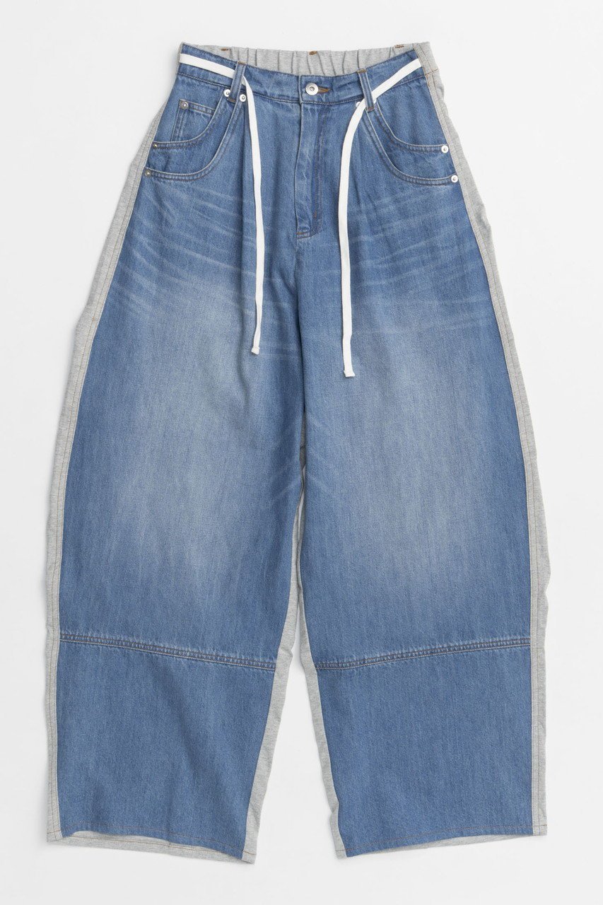 【メゾンスペシャル/MAISON SPECIAL】のCut Docking Curve Denim Pants/カットドッキングカーブデニム インテリア・キッズ・メンズ・レディースファッション・服の通販 founy(ファニー) 　ファッション　Fashion　レディースファッション　WOMEN　パンツ　Pants　デニムパンツ　Denim Pants　カットソー　Cut And Sew　デニム　Denim　ドッキング　Docking　NEW・新作・新着・新入荷　New Arrivals　BLU(ブルー)|ID: prp329100004565399 ipo3291000000032287000
