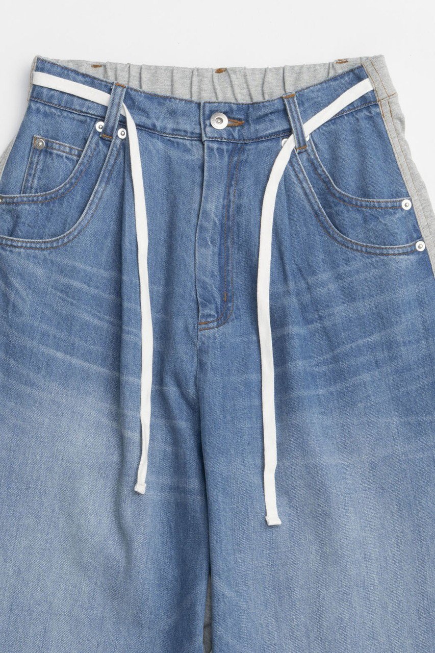 【メゾンスペシャル/MAISON SPECIAL】のCut Docking Curve Denim Pants/カットドッキングカーブデニム 人気、トレンドファッション・服の通販 founy(ファニー) 　ファッション　Fashion　レディースファッション　WOMEN　パンツ　Pants　デニムパンツ　Denim Pants　カットソー　Cut And Sew　デニム　Denim　ドッキング　Docking　NEW・新作・新着・新入荷　New Arrivals　other-2|ID: prp329100004565399 ipo3291000000032287002