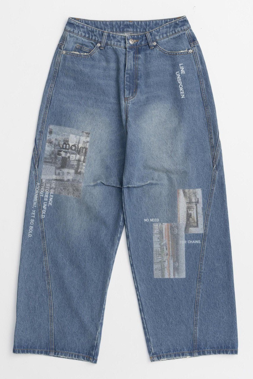 【メゾンスペシャル/MAISON SPECIAL】のLow Waist Photo Print Denim Pants/ローウエストフォトプリントデニム インテリア・キッズ・メンズ・レディースファッション・服の通販 founy(ファニー) 　ファッション　Fashion　レディースファッション　WOMEN　パンツ　Pants　デニムパンツ　Denim Pants　コンパクト　Compact　シンプル　Simple　デニム　Denim　トレンド　Trend　プリント　Print　おすすめ　Recommend　NEW・新作・新着・新入荷　New Arrivals　BLU(ブルー)|ID: prp329100004565401 ipo3291000000032287014