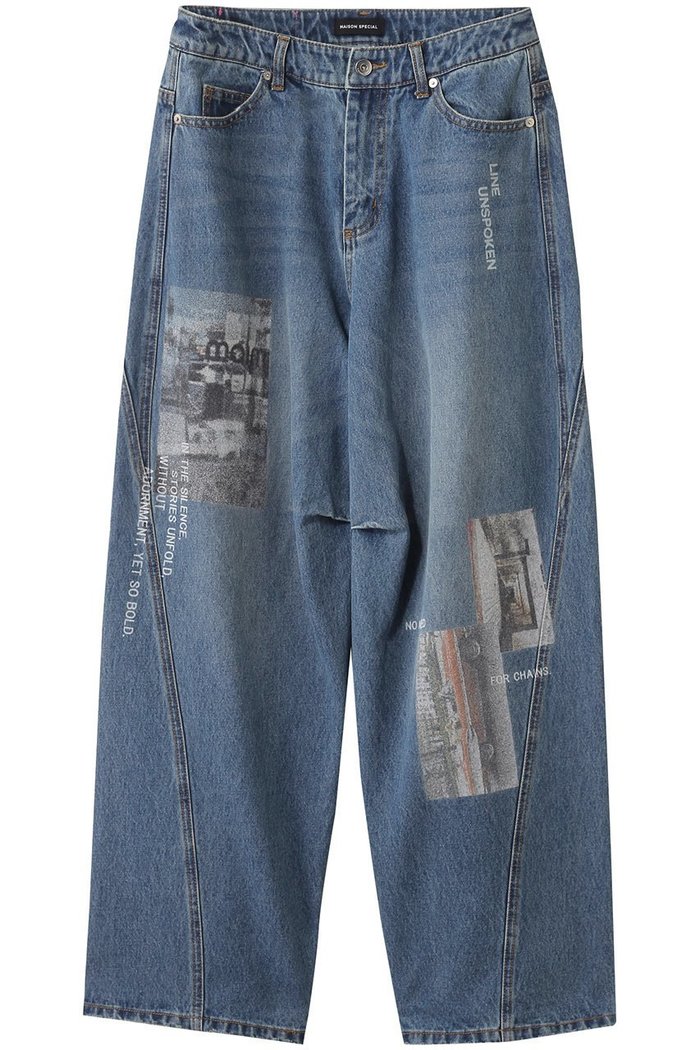 【メゾンスペシャル/MAISON SPECIAL】のLow Waist Photo Print Denim Pants/ローウエストフォトプリントデニム インテリア・キッズ・メンズ・レディースファッション・服の通販 founy(ファニー) https://founy.com/ ファッション Fashion レディースファッション Fashion for Women パンツ Pants & Trousers デニムパンツ・ジーンズ・美脚デニム Denim Jeans & Pants コンパクト Compact, Small Size シンプル Simple, Minimal デニム Denim, Jeans Material トレンド Trend, Trending Now プリント Print, Printed Pattern おすすめ Recommended / Our Picks |ID: prp329100004565401 ipo3291000000035764314