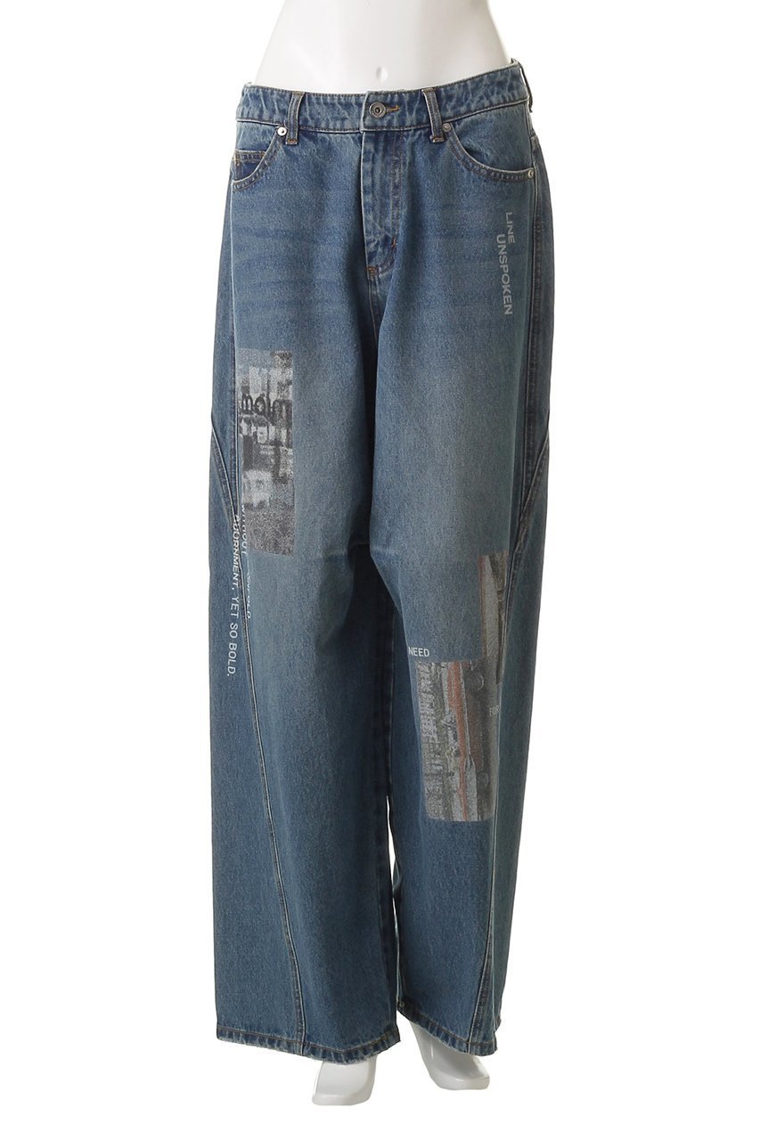 【メゾンスペシャル/MAISON SPECIAL】のLow Waist Photo Print Denim Pants/ローウエストフォトプリントデニム 人気、トレンドファッション・服の通販 founy(ファニー) 　ファッション　Fashion　レディースファッション　Fashion for Women　パンツ　Pants & Trousers　デニムパンツ・ジーンズ・美脚デニム　Denim Jeans & Pants　コンパクト　Compact, Small Size　シンプル　Simple, Minimal　デニム　Denim, Jeans Material　トレンド　Trend, Trending Now　プリント　Print, Printed Pattern　おすすめ　Recommended / Our Picks　other-2|ID: prp329100004565401 ipo3291000000035764318