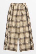 【メゾンスペシャル/MAISON SPECIAL】のSide Pico Lace Sheer Plaid Pants/サイドピコレースシアーチェックパンツ BGE(ベージュ)|ID: prp329100004565402 ipo3291000000032287029