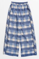 【メゾンスペシャル/MAISON SPECIAL】のSide Pico Lace Sheer Plaid Pants/サイドピコレースシアーチェックパンツ BLU(ブルー)|ID: prp329100004565402 ipo3291000000032287030