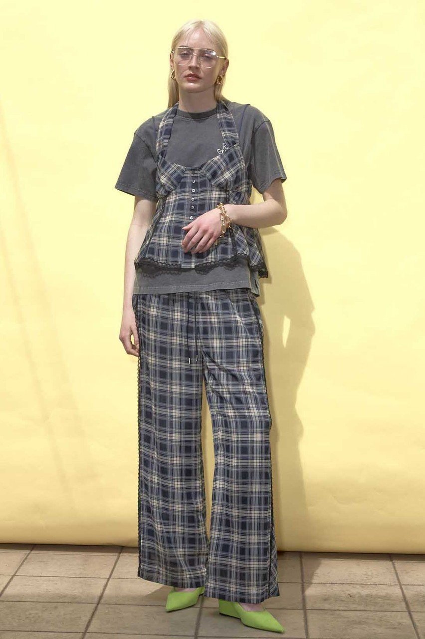 【メゾンスペシャル/MAISON SPECIAL】のSide Pico Lace Sheer Plaid Pants/サイドピコレースシアーチェックパンツ 人気、トレンドファッション・服の通販 founy(ファニー) 　ファッション　Fashion　レディースファッション　WOMEN　パンツ　Pants　ガーリー　Girly　キャップ　Cap　シアー　Sheer　スニーカー　Sneakers　セットアップ　Set Up　チェック　Check　リラックス　Relax　レース　Race　ワイド　Wide　おすすめ　Recommend　夏　Summer　NEW・新作・新着・新入荷　New Arrivals　other-3|ID: prp329100004565402 ipo3291000000032287033