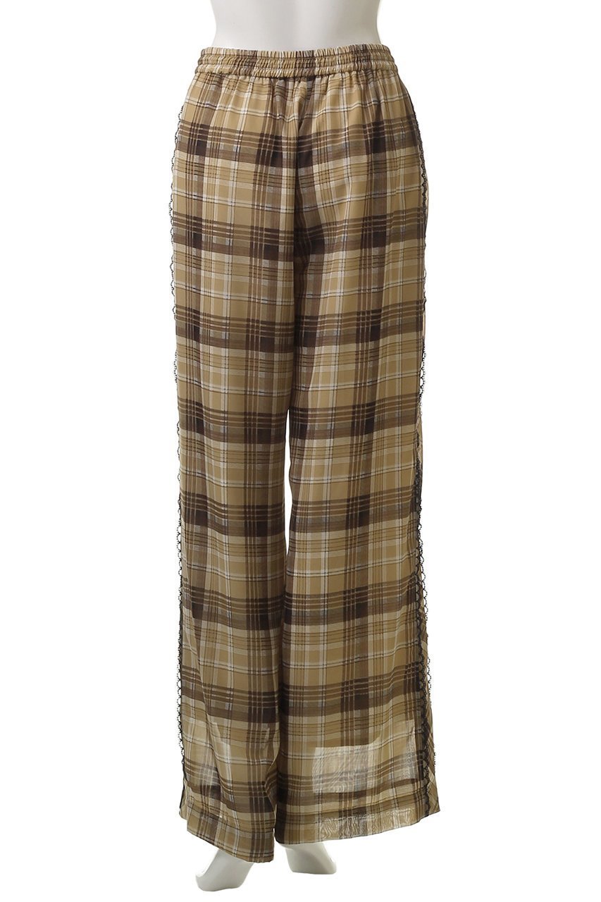 【メゾンスペシャル/MAISON SPECIAL】のSide Pico Lace Sheer Plaid Pants/サイドピコレースシアーチェックパンツ 人気、トレンドファッション・服の通販 founy(ファニー) 　ファッション　Fashion　レディースファッション　Fashion for Women　パンツ　Pants & Trousers　ガーリー　Girly, Feminine Style　キャップ　Cap, Baseball Cap　シアー　Sheer, See-Through　スニーカー　Sneakers, Trainers　セットアップ　Set-Up, Coordinated Outfit　チェック　Check, Plaid, Tartan　リラックス　Relax, Relaxed Fit　レース　Lace, Lace Fabric　ワイド　Wide, Wide Fit　おすすめ　Recommended / Our Picks　夏　Summer　other-7|ID: prp329100004565402 ipo3291000000032499656