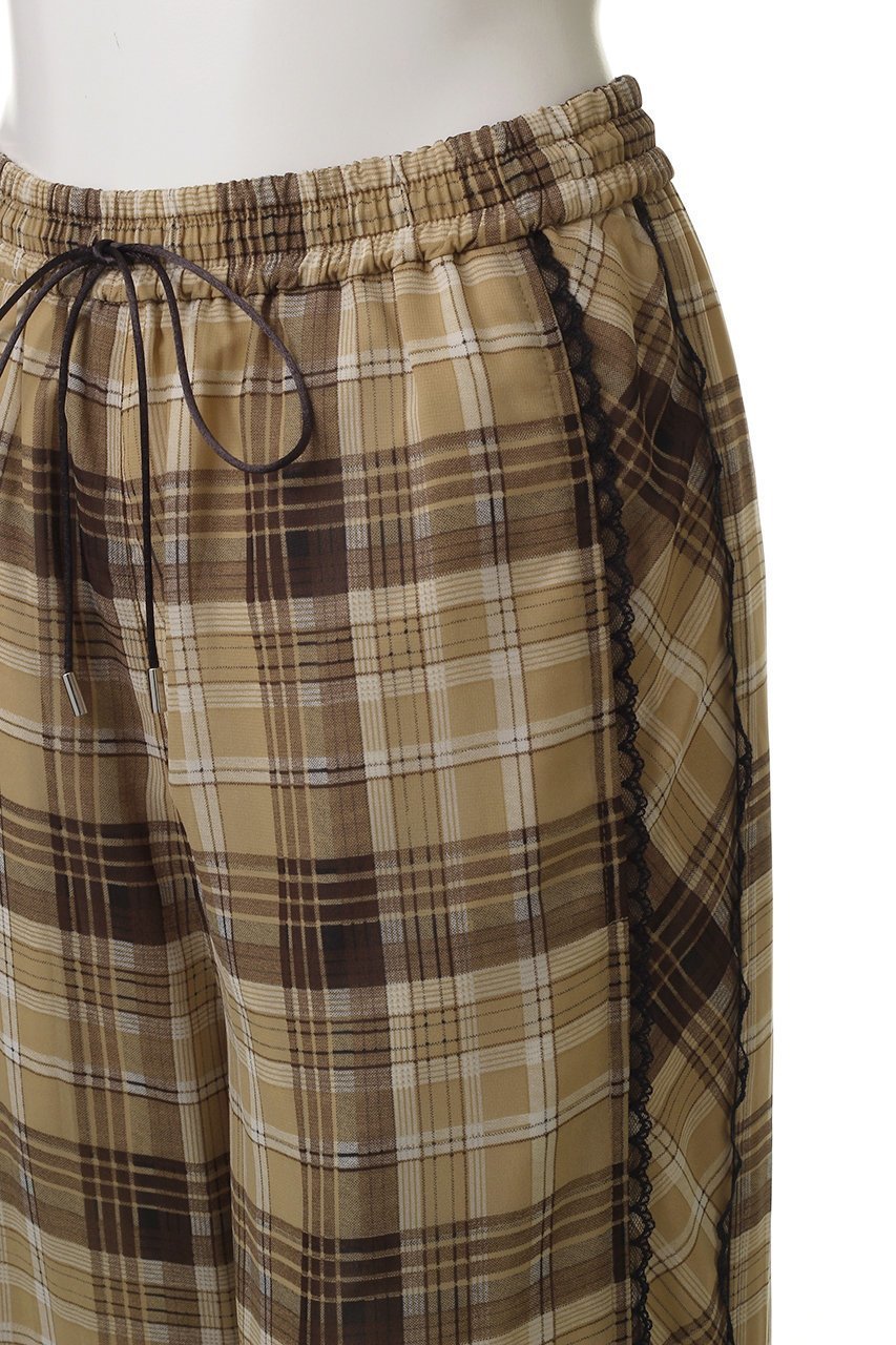 【メゾンスペシャル/MAISON SPECIAL】のSide Pico Lace Sheer Plaid Pants/サイドピコレースシアーチェックパンツ 人気、トレンドファッション・服の通販 founy(ファニー) 　ファッション　Fashion　レディースファッション　Fashion for Women　パンツ　Pants & Trousers　ガーリー　Girly, Feminine Style　キャップ　Cap, Baseball Cap　シアー　Sheer, See-Through　スニーカー　Sneakers, Trainers　セットアップ　Set-Up, Coordinated Outfit　チェック　Check, Plaid, Tartan　リラックス　Relax, Relaxed Fit　レース　Lace, Lace Fabric　ワイド　Wide, Wide Fit　おすすめ　Recommended / Our Picks　夏　Summer　other-5|ID: prp329100004565402 ipo3291000000036640323