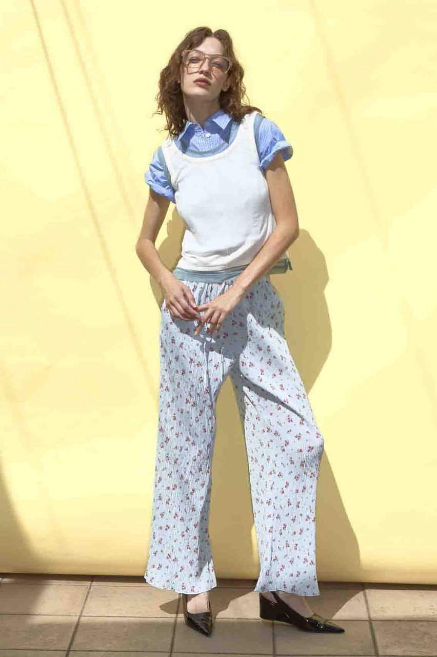 【メゾンスペシャル/MAISON SPECIAL】のSmall Flower Pleated Pants/スモールフラワープリーツパンツ 人気、トレンドファッション・服の通販 founy(ファニー)  ファッション Fashion レディースファッション Fashion for Women パンツ Pants & Trousers クリスタル Crystal, Swarovski ジャケット Jacket, Outerwear ストレッチ Stretch, Stretchy Fabric ストレート Straight, Straight Cut セットアップ Set-Up, Coordinated Outfit タンク Tank Top, Sleeveless Top フェミニン Feminine, Girly プリント Print, Printed Pattern プリーツ Pleats, Pleated リラックス Relax, Relaxed Fit おすすめ Recommended / Our Picks 夏 Summer エレガント 上品 Elegant other-6|ID: prp329100004565404 ipo3291000000034386808
