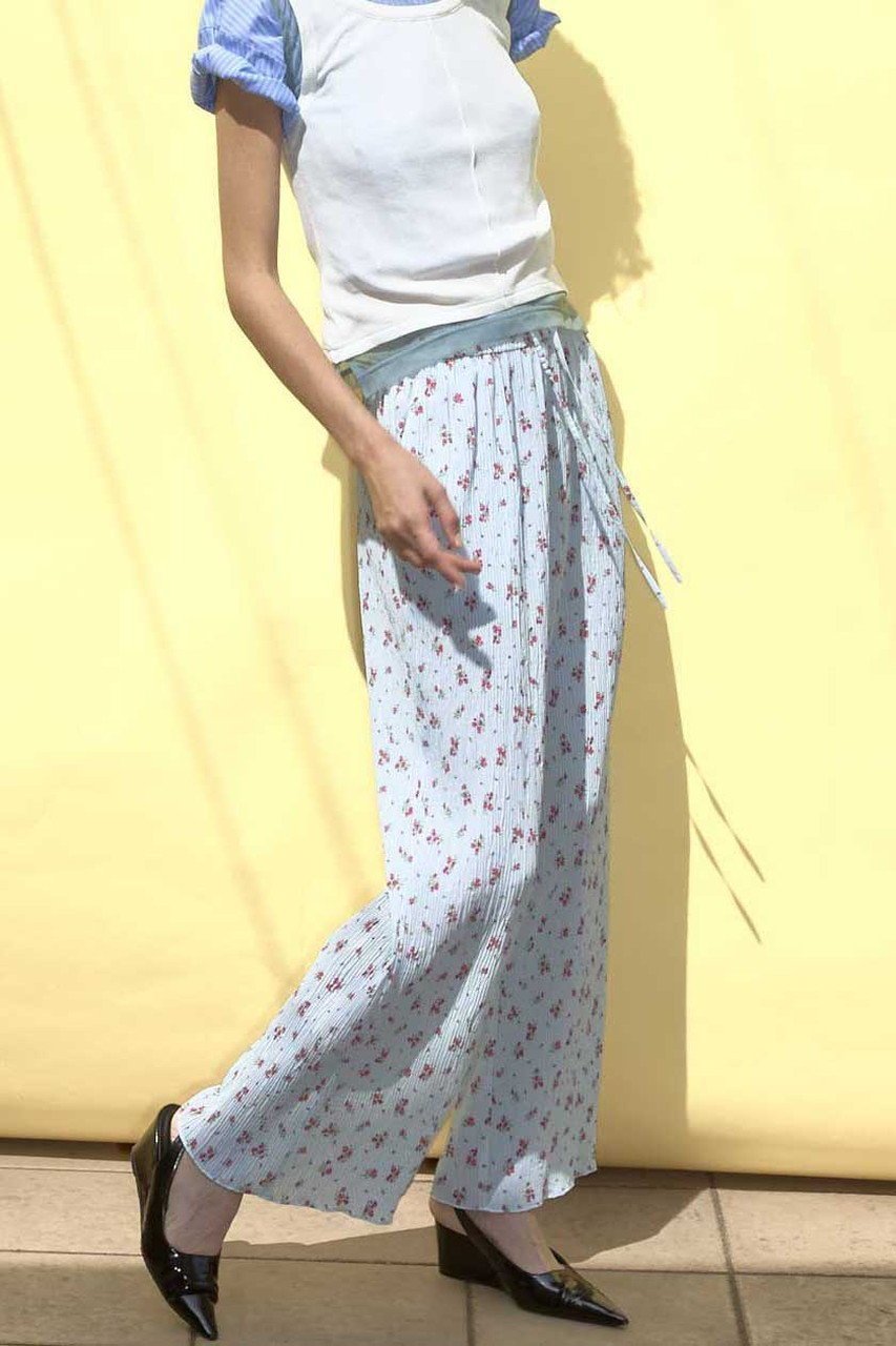 【メゾンスペシャル/MAISON SPECIAL】のSmall Flower Pleated Pants/スモールフラワープリーツパンツ 人気、トレンドファッション・服の通販 founy(ファニー)  ファッション Fashion レディースファッション Fashion for Women パンツ Pants & Trousers クリスタル Crystal, Swarovski ジャケット Jacket, Outerwear ストレッチ Stretch, Stretchy Fabric ストレート Straight, Straight Cut セットアップ Set-Up, Coordinated Outfit タンク Tank Top, Sleeveless Top フェミニン Feminine, Girly プリント Print, Printed Pattern プリーツ Pleats, Pleated リラックス Relax, Relaxed Fit おすすめ Recommended / Our Picks 夏 Summer エレガント 上品 Elegant other-8|ID: prp329100004565404 ipo3291000000034386811