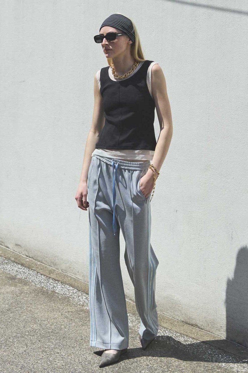 【メゾンスペシャル/MAISON SPECIAL】のSideline Sweatpants/サイドラインスウェットパンツ 人気、トレンドファッション・服の通販 founy(ファニー) 　ファッション　Fashion　レディースファッション　WOMEN　パンツ　Pants　鹿の子　Pique　ストレート　Straight　センター　Center　チュール　Tulle　ミックス　Mix　ロマンティック　Romantic　おすすめ　Recommend　夏　Summer　NEW・新作・新着・新入荷　New Arrivals　other-8|ID: prp329100004565405 ipo3291000000032287067