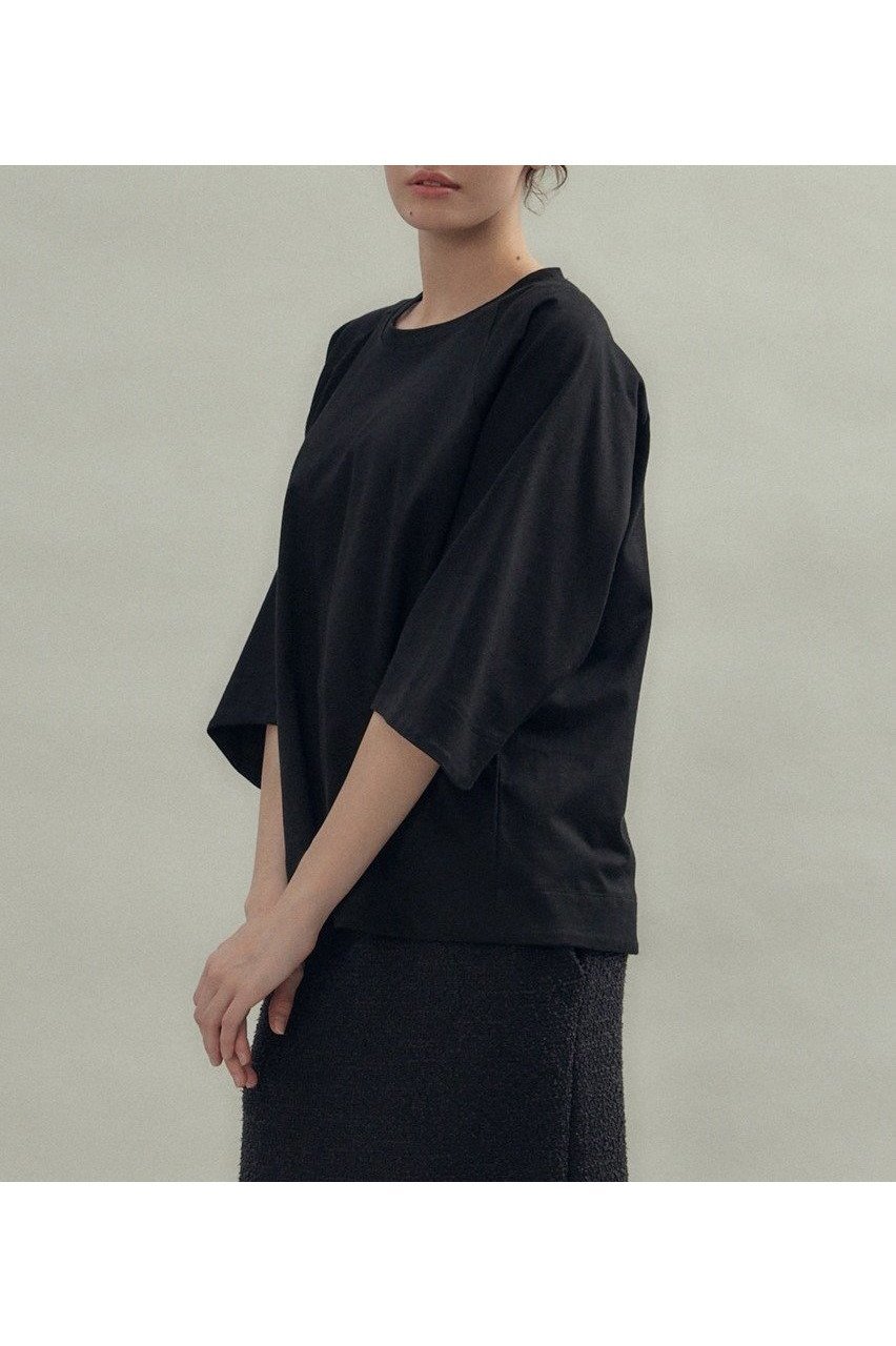 【フローレント/FLORENT】のコットン天竺 カットソー 人気、トレンドファッション・服の通販 founy(ファニー) 　ファッション　Fashion　レディースファッション　Fashion for Women　トップス・カットソー　Cut & Sew Tops　シャツ・ブラウス・オフィスカジュアル　Elegant Blouses & Button-Ups　ロングTシャツ・Tシャツ　Longline T-Shirts & Tees　カットソー・ベーシックTシャツ　Cut-and-Sewn Tops / Stretch Tees & Basics　2025年　2025　2025-2026秋冬・A/W　Autumn/Winter 2025–26 AW25–26　カットソー　Cut and Sewn Top　ショート　Short, Short Length　シンプル　Simple, Minimal　スリーブ　Sleeve, Long Sleeve / Short Sleeve　トレンド　Trend, Trending Now　ワイド　Wide, Wide Fit　今季　This Season, Current Season　定番　Standard, Basic Item　A/W・秋冬　Autumn/Winter　other-7|ID: prp329100004565408 ipo3291000000032812039