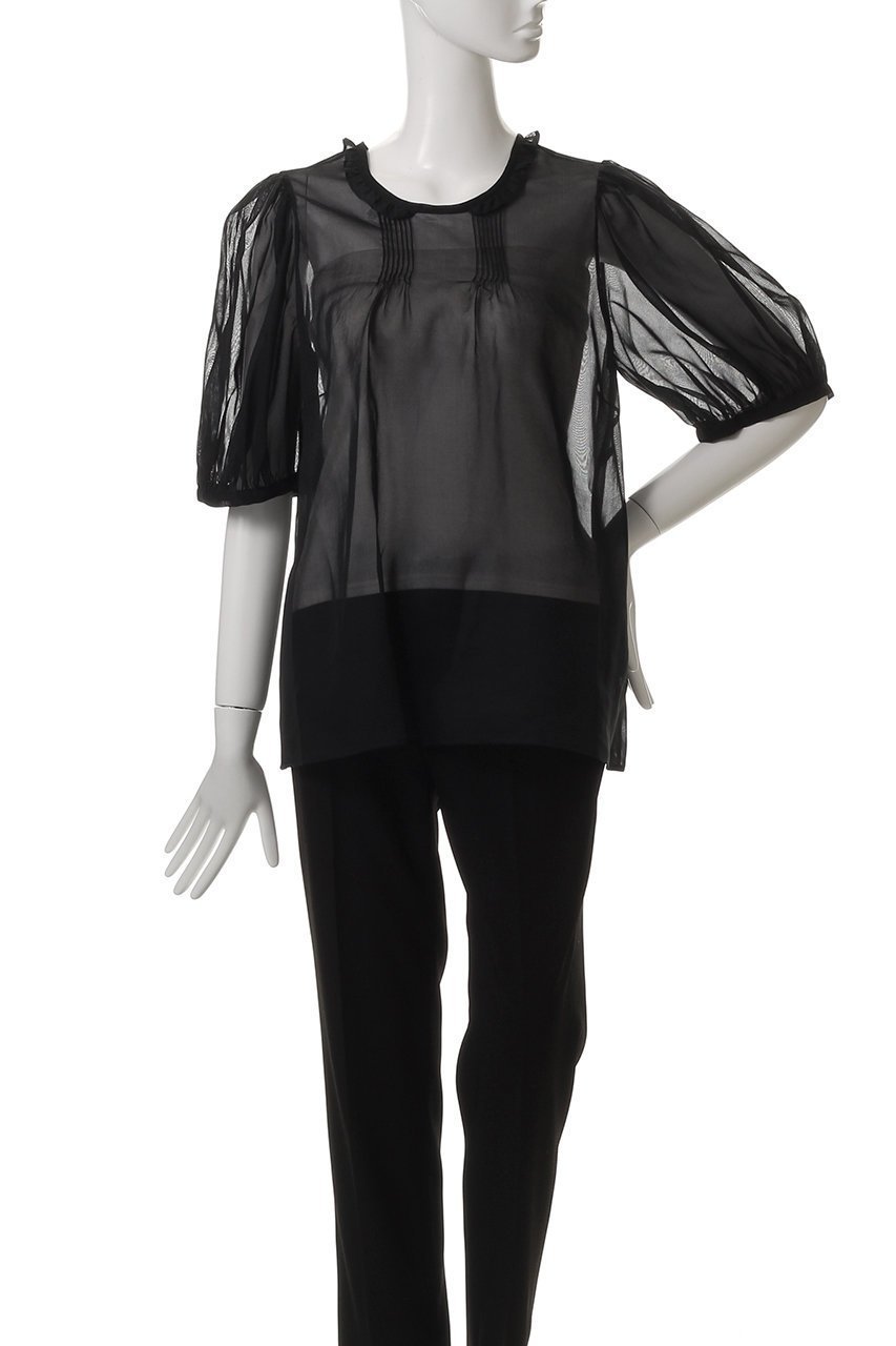 【ビリティス ディセッタン/Bilitis dix-sept ans】のオーガンディートップス 人気、トレンドファッション・服の通販 founy(ファニー) ファッション Fashion レディースファッション Fashion for Women トップス・カットソー Cut & Sew Tops シャツ・ブラウス・オフィスカジュアル Elegant Blouses & Button-Ups オーガンジー Organza Fabric ショート Short, Short Length スリーブ Sleeve, Long Sleeve / Short Sleeve トレンド Trend, Trending Now リボン Ribbon, Bow other-2|ID: prp329100004566695 ipo3291000000036083258