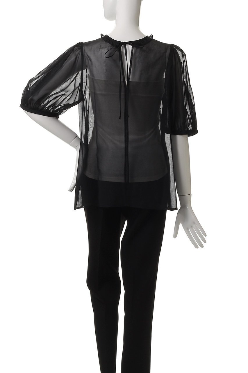 【ビリティス ディセッタン/Bilitis dix-sept ans】のオーガンディートップス 人気、トレンドファッション・服の通販 founy(ファニー) ファッション Fashion レディースファッション Fashion for Women トップス・カットソー Cut & Sew Tops シャツ・ブラウス・オフィスカジュアル Elegant Blouses & Button-Ups オーガンジー Organza Fabric ショート Short, Short Length スリーブ Sleeve, Long Sleeve / Short Sleeve トレンド Trend, Trending Now リボン Ribbon, Bow other-4|ID: prp329100004566695 ipo3291000000036083261