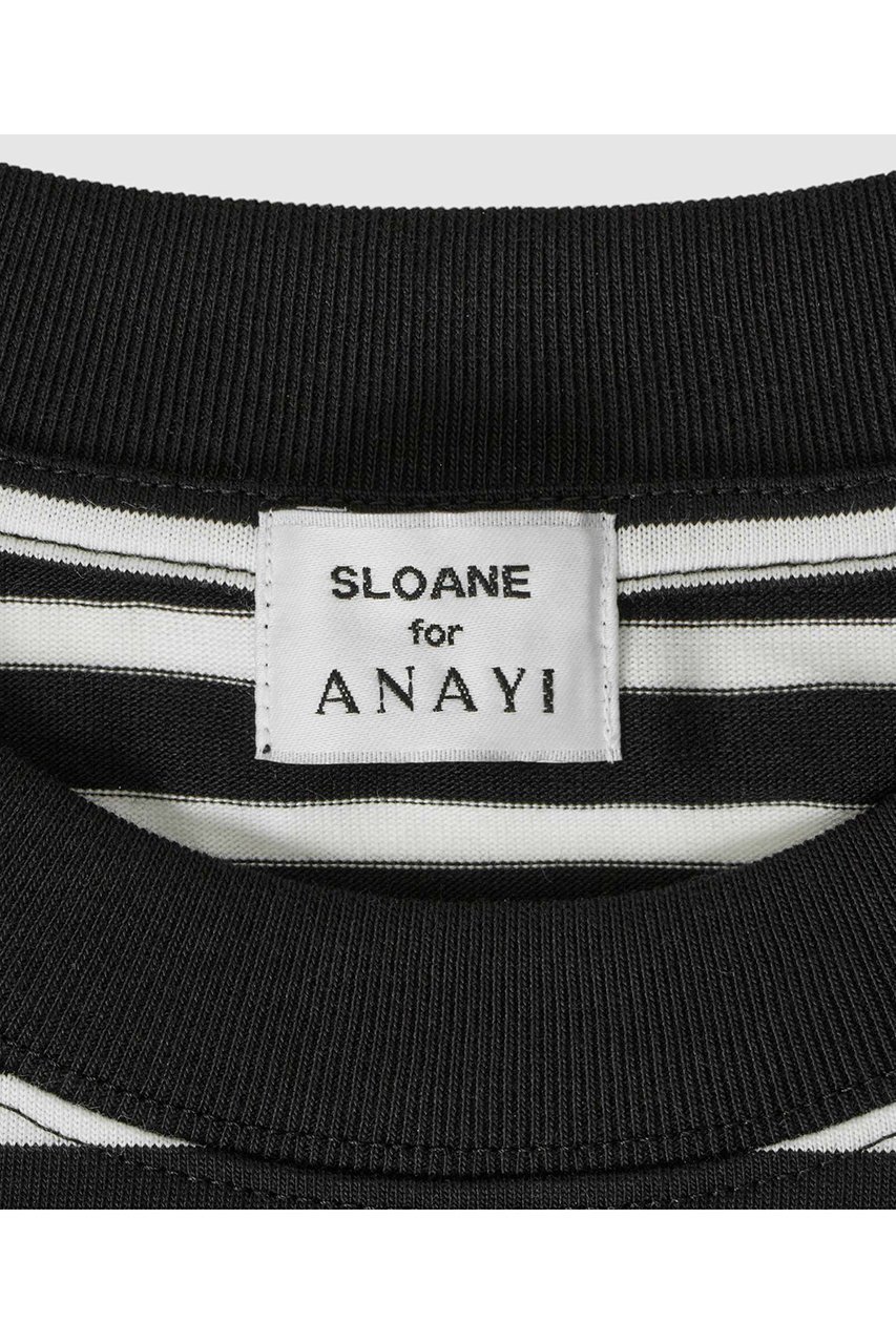 【アナイ/ANAYI】の【Saori Oyamada×SLOANE×ANAYI】コットン天竺コンパクトTシャツ 人気、トレンドファッション・服の通販 founy(ファニー) 　ファッション　Fashion　レディースファッション　WOMEN　トップス・カットソー　Tops/Tshirt　シャツ/ブラウス　Shirts/Blouses　ロング / Tシャツ　T-Shirts　カットソー　Cut and Sewn　コレクション　Collection　コンパクト　Compact　ショート　Short　スリット　Slit　スリーブ　Sleeve　トリプル　Triple　ベーシック　Basic　ボトム　Bottom　ボーダー　Border　NEW・新作・新着・新入荷　New Arrivals　other-6|ID: prp329100004566705 ipo3291000000032296456