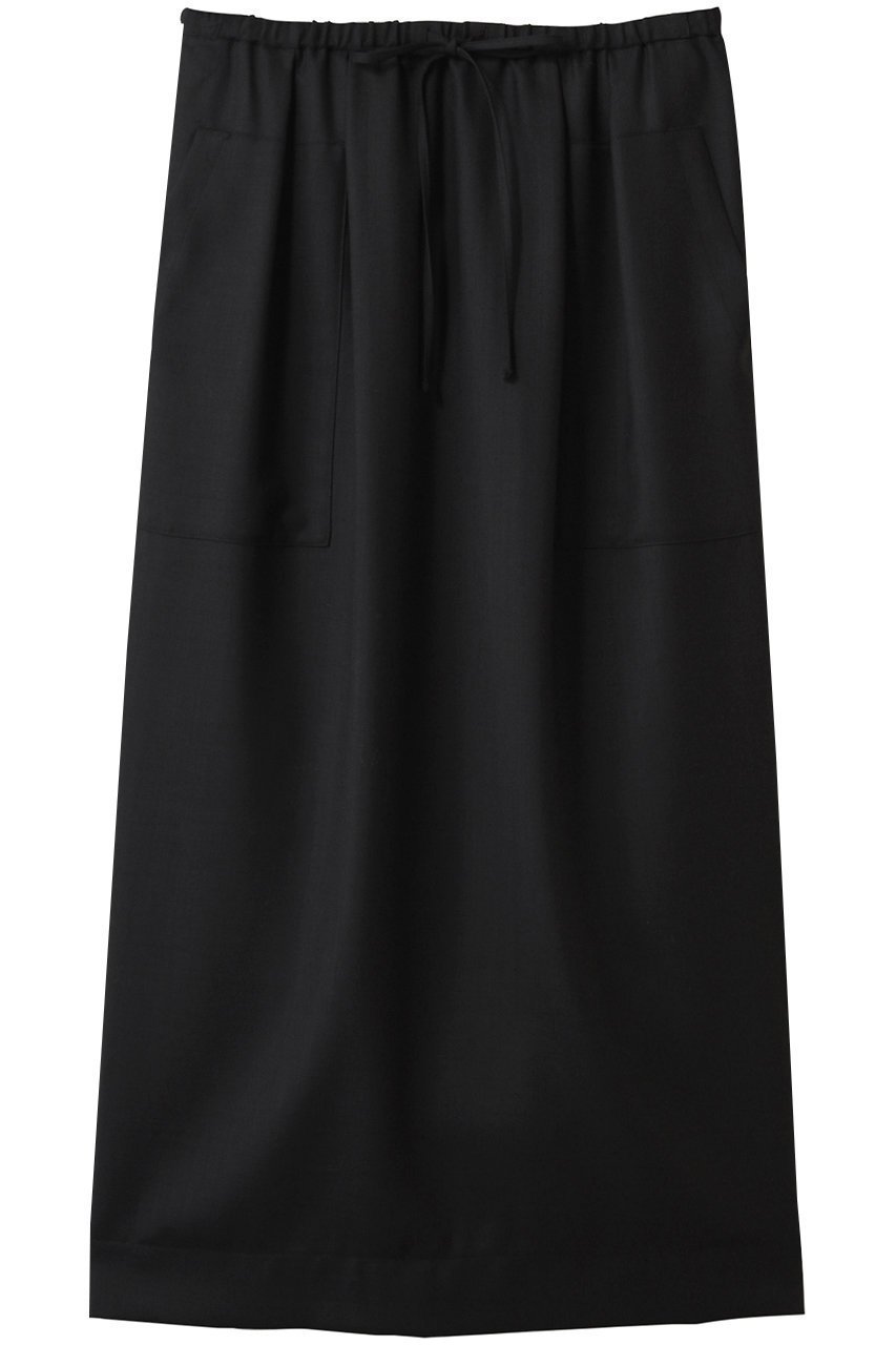 【エブール/ebure】のドライビエラ イージーロングスカート インテリア・キッズ・メンズ・レディースファッション・服の通販 founy(ファニー) 　ファッション　Fashion　レディースファッション　Fashion for Women　スカート　Skirts　ロングスカート　Long Skirts / Maxi & Midi Skirts　なめらか　Smooth, Silky Texture　シルク　Silk, 100% Silk　ポケット　Pocket, Pocket Detail　ロング　Long, Long-Length　ブラック|ID: prp329100004567702 ipo3291000000035887537