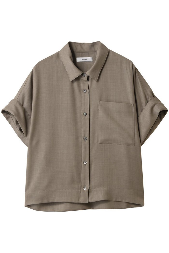 【エブール/ebure】のドライビエラ ショート丈シャツ インテリア・キッズ・メンズ・レディースファッション・服の通販 founy(ファニー) https://founy.com/ ファッション Fashion レディースファッション Fashion for Women トップス・カットソー Cut & Sew Tops シャツ・ブラウス・オフィスカジュアル Elegant Blouses & Button-Ups おすすめ Recommended / Our Picks なめらか Smooth, Silky Texture カフス Cuff Design ショルダー Shoulder, Shoulder Strap ショート Short, Short Length シルク Silk, 100% Silk スリーブ Sleeve, Long Sleeve / Short Sleeve ドロップ Drop Shoulder, Dropped Style 羽織 Haori, Light Jacket |ID: prp329100004567703 ipo3291000000032307941