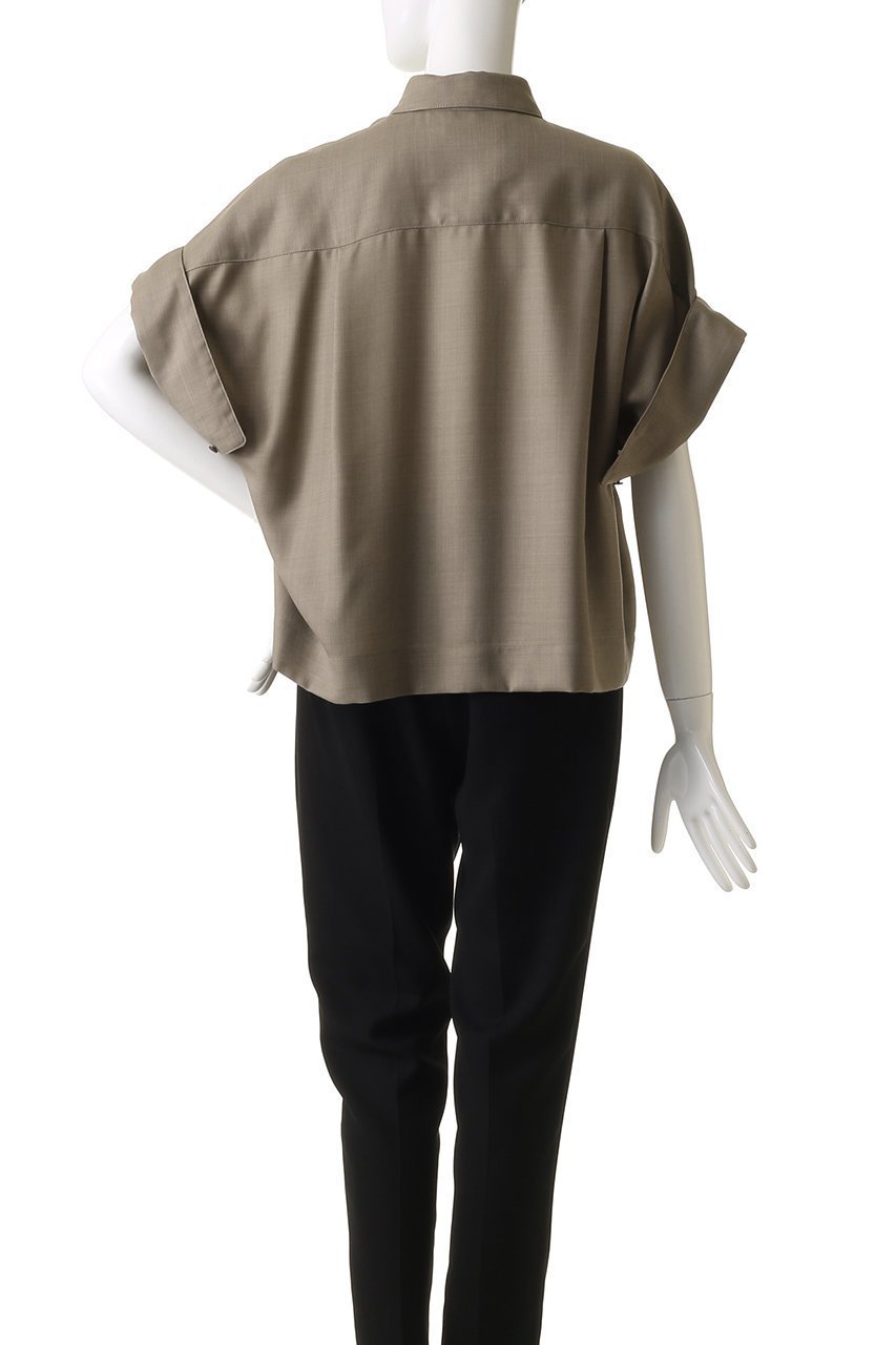 【エブール/ebure】の【6/6 0:00販売開始】ドライビエラ ショート丈シャツ 人気、トレンドファッション・服の通販 founy(ファニー) 　ファッション　Fashion　レディースファッション　WOMEN　トップス・カットソー　Tops/Tshirt　シャツ/ブラウス　Shirts/Blouses　2025年　2025　おすすめ　Recommend　なめらか　Smooth　カフス　Cuffs　ショルダー　Shoulder　ショート　Short　シルク　Silk　スリーブ　Sleeve　ドロップ　Drop　A/W・秋冬　Aw・Autumn/Winter・Fw・Fall-Winter　羽織　Haori　other-4|ID: prp329100004567703 ipo3291000000032307947
