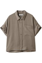 【エブール/ebure】のドライビエラ ショート丈シャツ 人気、トレンドファッション・服の通販 founy(ファニー) ファッション Fashion レディースファッション Fashion for Women トップス・カットソー Cut & Sew Tops シャツ・ブラウス・オフィスカジュアル Elegant Blouses & Button-Ups おすすめ Recommended / Our Picks なめらか Smooth, Silky Texture カフス Cuff Design ショルダー Shoulder, Shoulder Strap ショート Short, Short Length シルク Silk, 100% Silk スリーブ Sleeve, Long Sleeve / Short Sleeve ドロップ Drop Shoulder, Dropped Style 羽織 Haori, Light Jacket thumbnail ベージュ|ID: prp329100004567703 ipo3291000000035764329