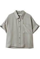 【エブール/ebure】のドライビエラ ショート丈シャツ 人気、トレンドファッション・服の通販 founy(ファニー) ファッション Fashion レディースファッション Fashion for Women トップス・カットソー Cut & Sew Tops シャツ・ブラウス・オフィスカジュアル Elegant Blouses & Button-Ups おすすめ Recommended / Our Picks なめらか Smooth, Silky Texture カフス Cuff Design ショルダー Shoulder, Shoulder Strap ショート Short, Short Length シルク Silk, 100% Silk スリーブ Sleeve, Long Sleeve / Short Sleeve ドロップ Drop Shoulder, Dropped Style 羽織 Haori, Light Jacket thumbnail ライトグリーン|ID: prp329100004567703 ipo3291000000035764331