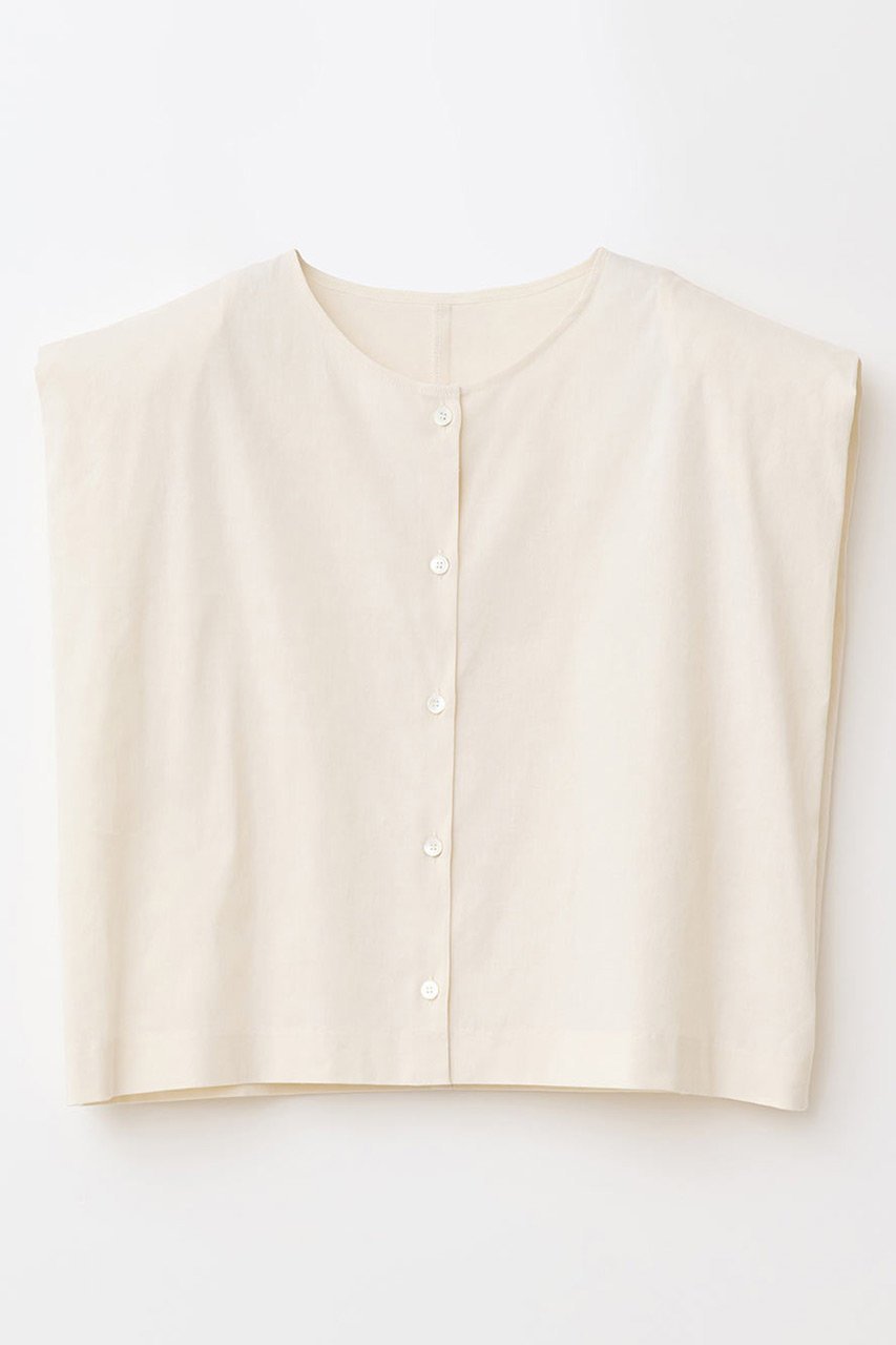 【ハー/HER.】の【6/5 12:00販売開始】ショルダータッククロップドブラウス 人気、トレンドファッション・服の通販 founy(ファニー) 　ファッション　Fashion　レディースファッション　WOMEN　トップス・カットソー　Tops/Tshirt　キャミソール / ノースリーブ　No Sleeves　シャツ/ブラウス　Shirts/Blouses　おすすめ　Recommend　セットアップ　Set Up　デニム　Denim　ノースリーブ　No Sleeve　ボトム　Bottom　リネン　Linen　NEW・新作・新着・新入荷　New Arrivals　 other-1|ID: prp329100004567710 ipo3291000000032307995
