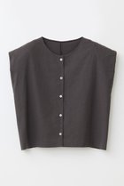 【ハー/HER.】の【6/5 12:00販売開始】ショルダータッククロップドブラウス 人気、トレンドファッション・服の通販 founy(ファニー) ファッション Fashion レディースファッション WOMEN トップス・カットソー Tops/Tshirt キャミソール / ノースリーブ No Sleeves シャツ/ブラウス Shirts/Blouses おすすめ Recommend セットアップ Set Up デニム Denim ノースリーブ No Sleeve ボトム Bottom リネン Linen NEW・新作・新着・新入荷 New Arrivals thumbnail ダークブラウン|ID: prp329100004567710 ipo3291000000032307997