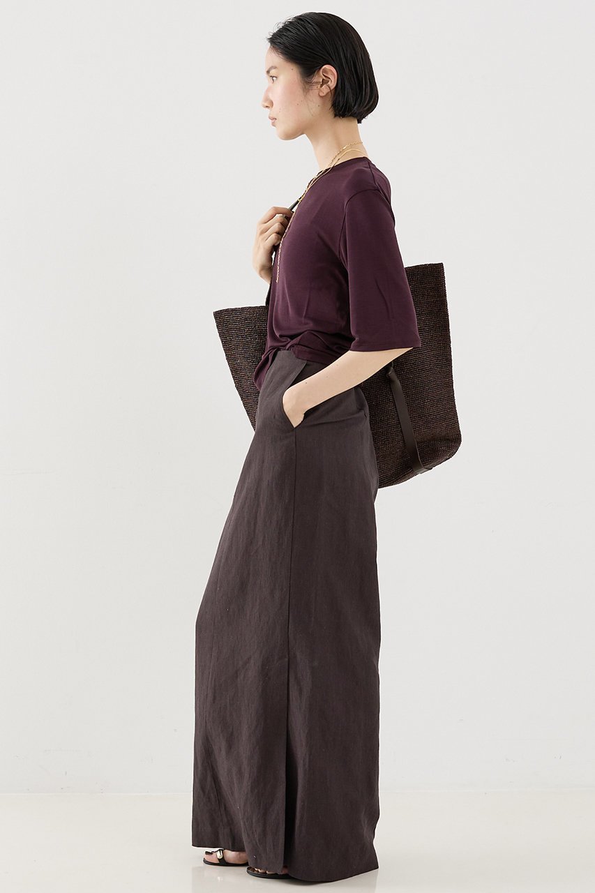 【ザ ストア バイ シー/THE STORE by C】のリネンストレートスカート 人気、トレンドファッション・服の通販 founy(ファニー) 　ファッション　Fashion　レディースファッション　WOMEN　スカート　Skirt　ロングスカート　Long Skirt　エレガント 上品　Elegant　ストレート　Straight　パターン　Pattern　ロング　Long　NEW・新作・新着・新入荷　New Arrivals　other-5|ID: prp329100004568664 ipo3291000000032321464